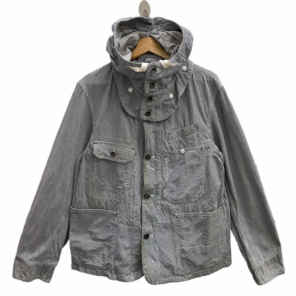 Engineered Garments × Nepenthes 💥 ENGINEERED GARMENTS WABASH HICKORY CHORE JACKET Size US M / EU 48-50 / 2 - 1 Thumbnail