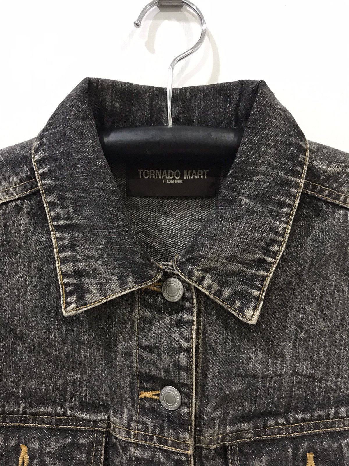 Tornado Mart TORNADO MART FEMME Japanese Streetwear Trucker Jacket Size M / US 6-8 / IT 42-44 - 2 Thumbnail