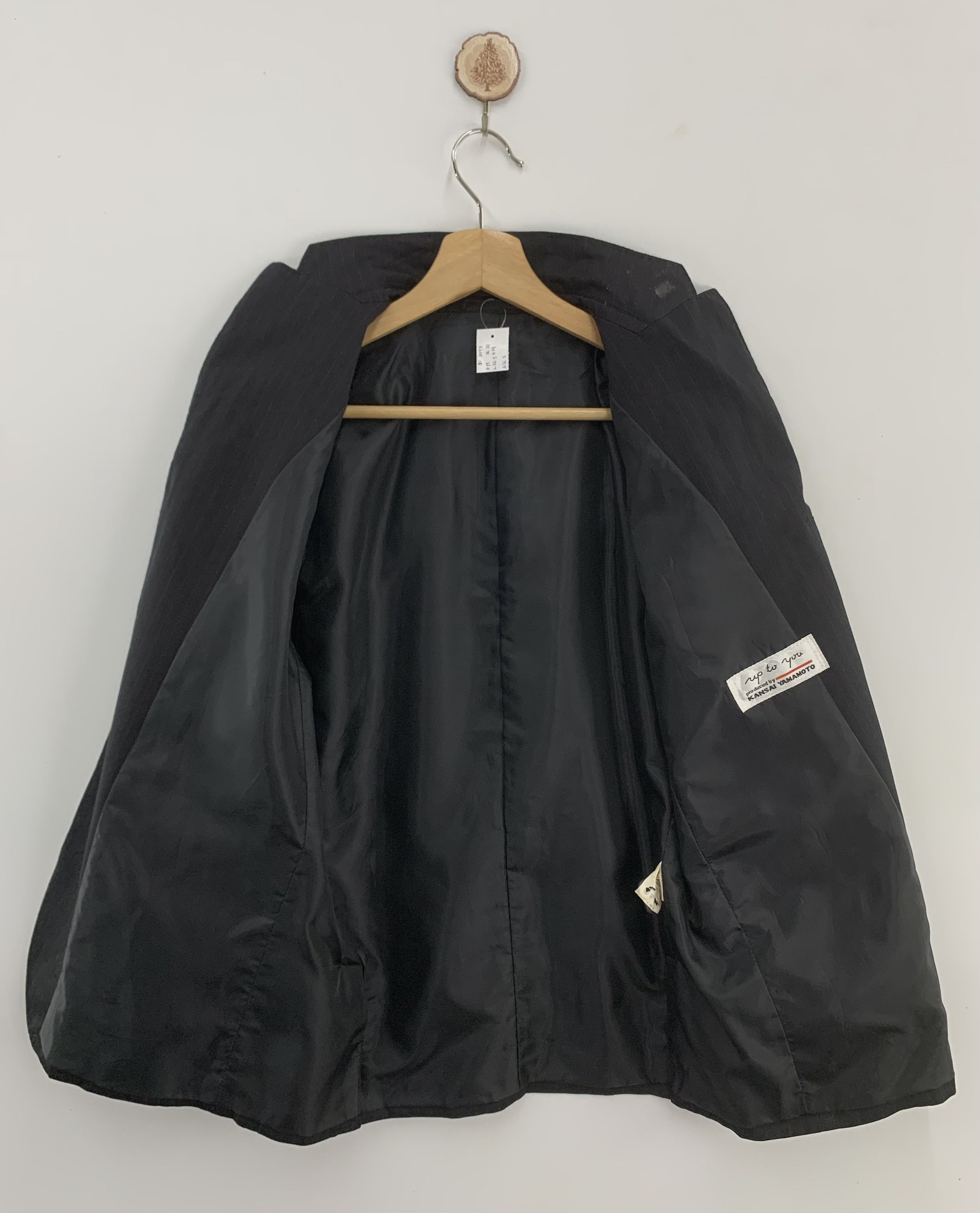 Kansai Yamamoto Kansai Yamamoto Black Blazer Size 36S - 3 Thumbnail