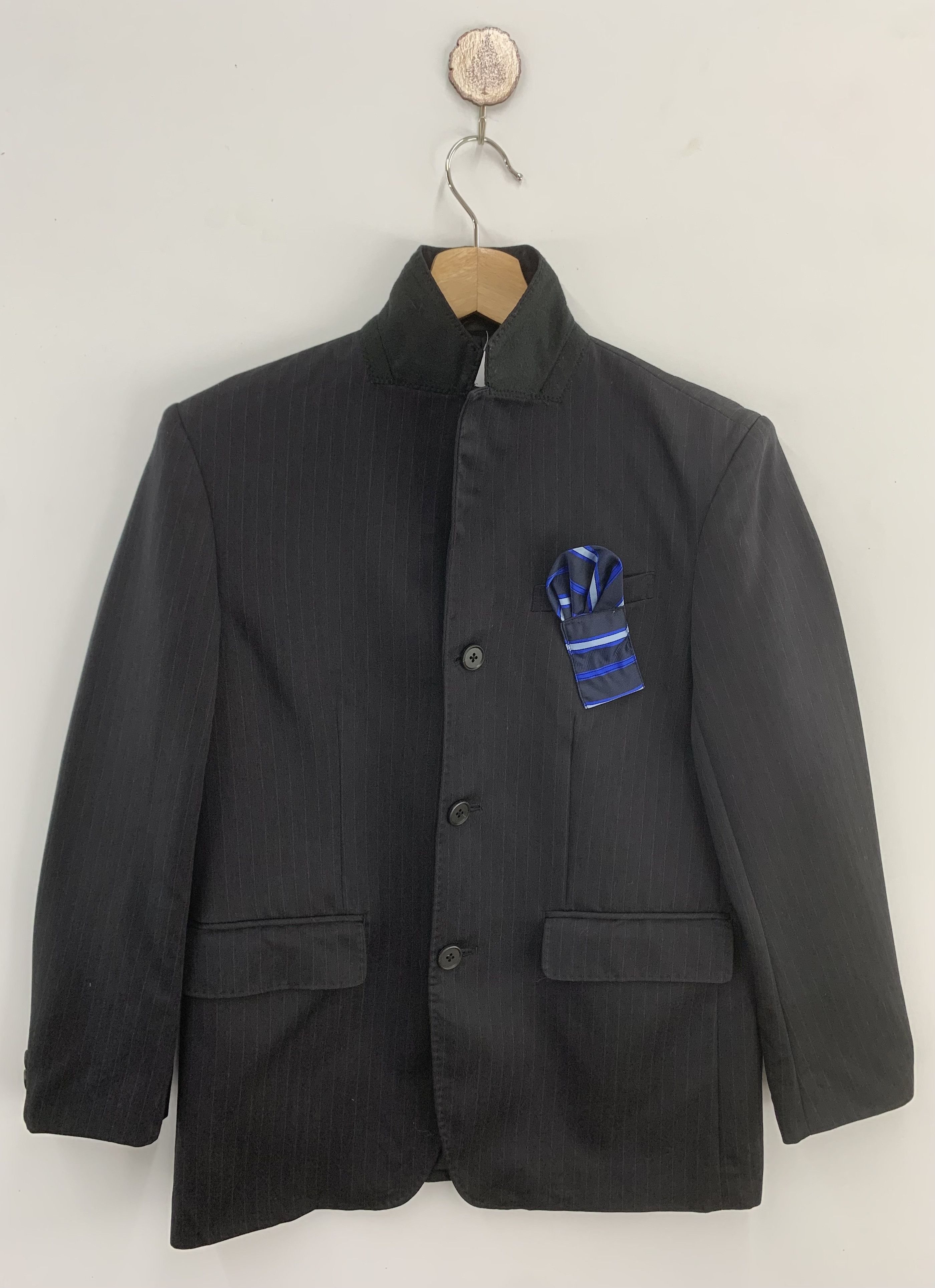 Kansai Yamamoto Kansai Yamamoto Black Blazer Size 36S - 1 Thumbnail