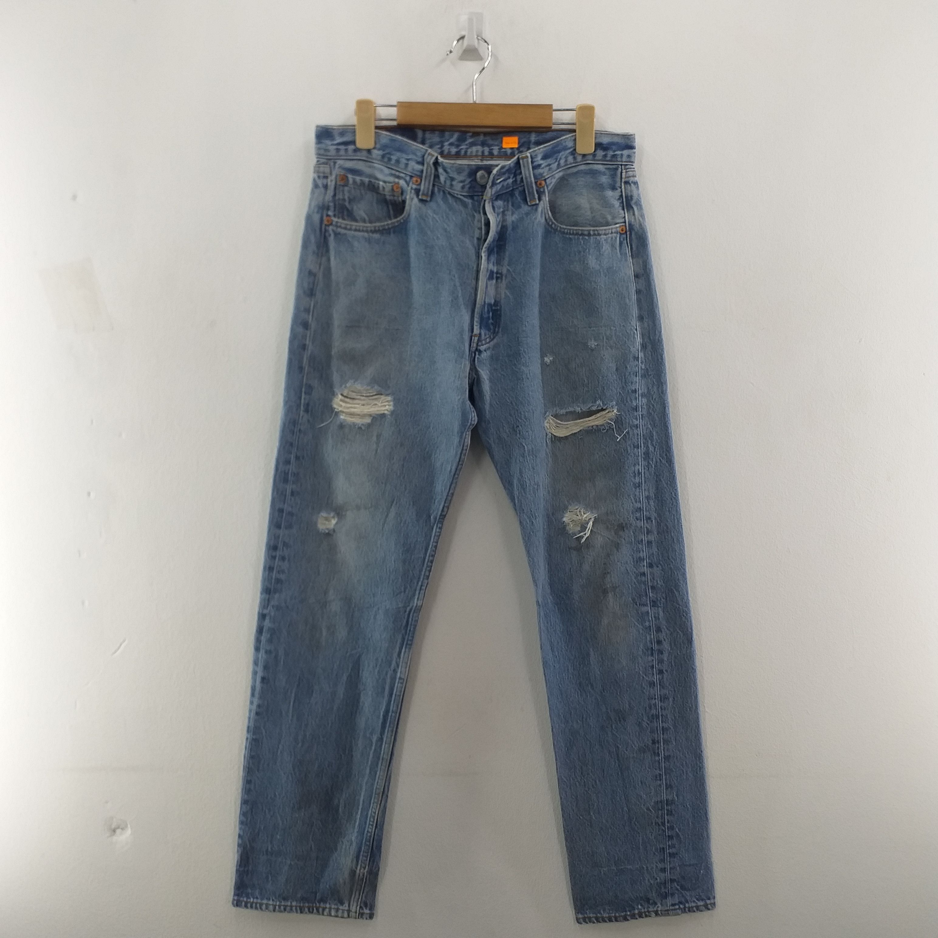 Levi's × Levi's Vintage Clothing × Vintage Vintage Levi's 501 Ripped ...