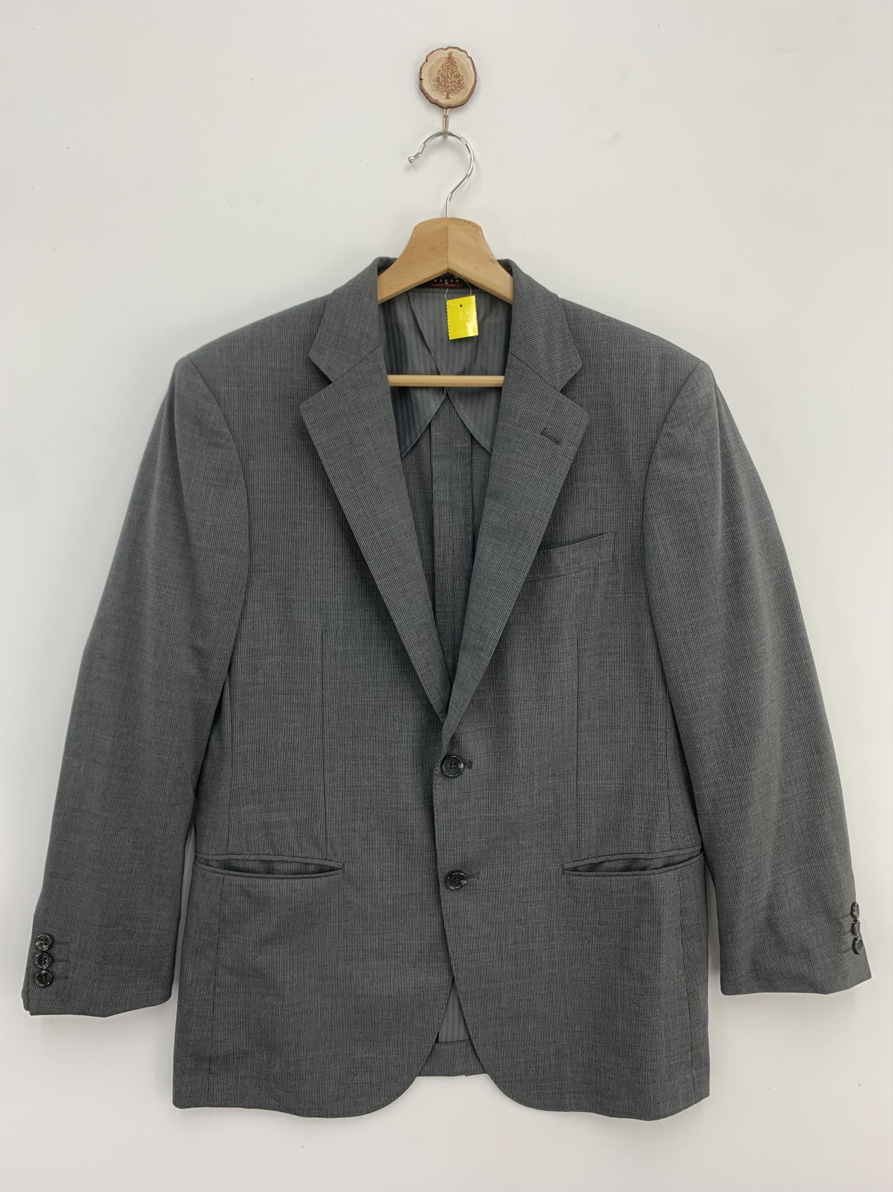 Japanese Brand Sissy by Kansai Yamamoto Blazer Grey Cotton Size 38S - 1 Thumbnail