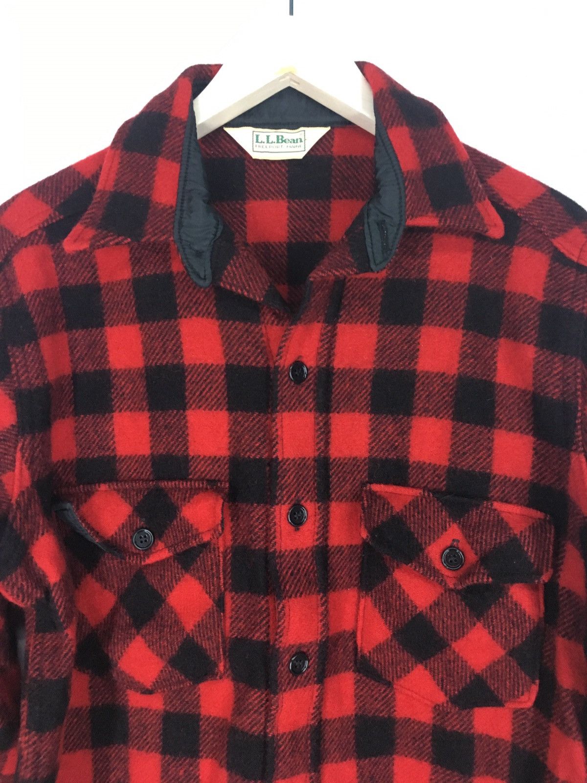 L.L. Bean Vintage LL Bean Flannel wool shirt Size US L / EU 52-54 / 3 - 3 Thumbnail