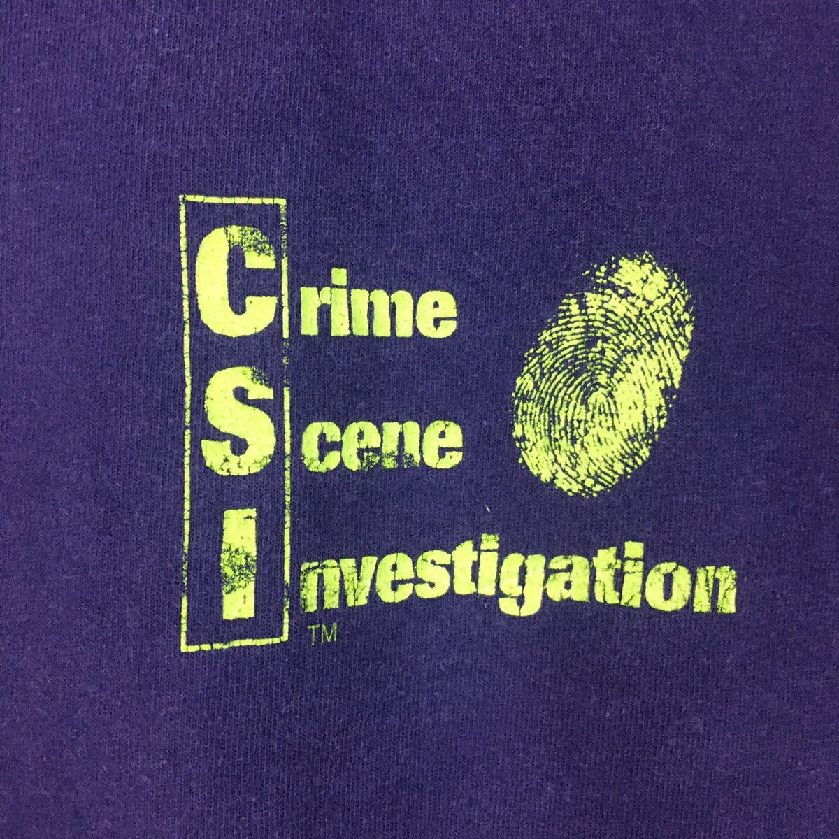 Vintage Vtg Y2K Crime Scene Investigation CSI Drama movie t shirt Size US XL / EU 56 / 4 - 6 Thumbnail