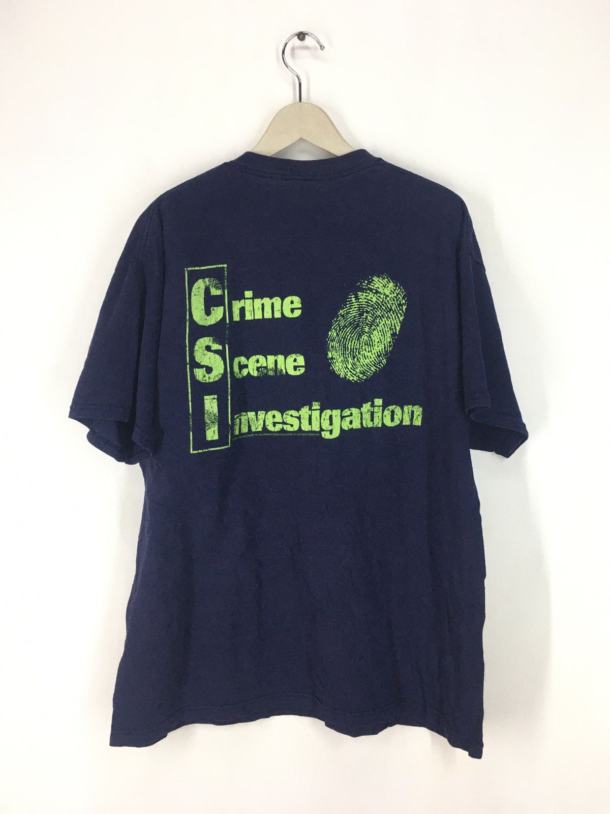 Vintage Vtg Y2K Crime Scene Investigation CSI Drama movie t shirt Size US XL / EU 56 / 4 - 2 Thumbnail