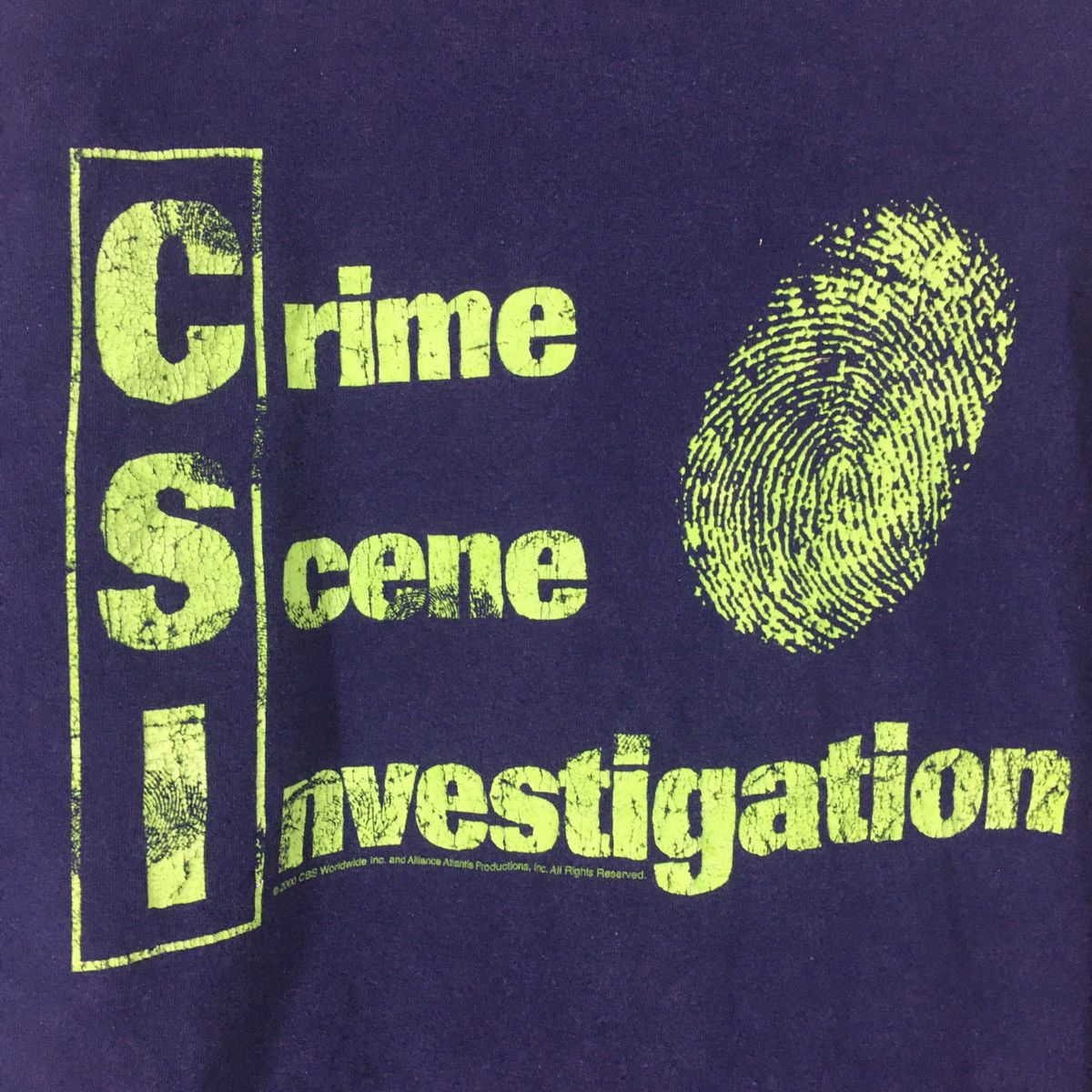 Vintage Vtg Y2K Crime Scene Investigation CSI Drama movie t shirt Size US XL / EU 56 / 4 - 4 Thumbnail