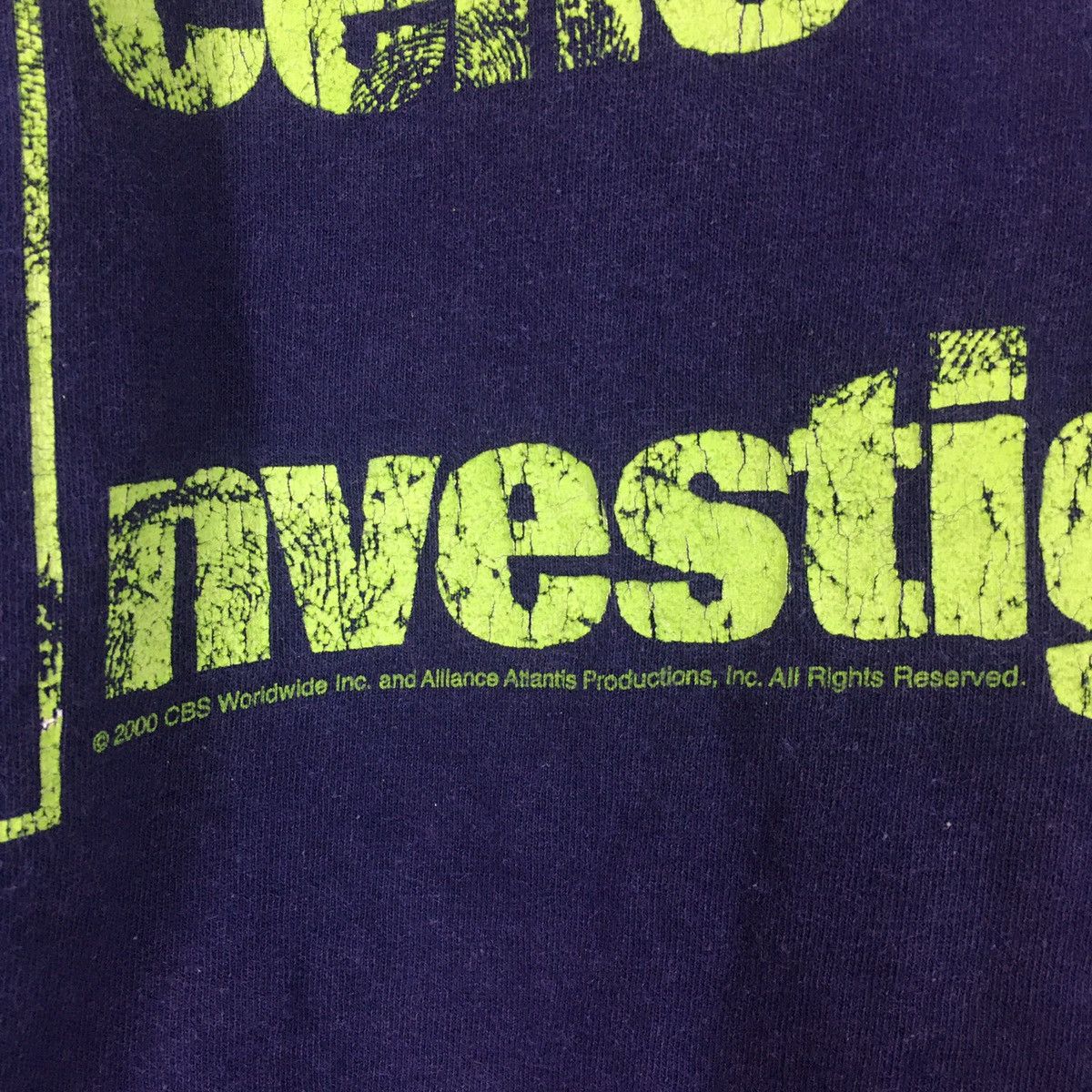Vintage Vtg Y2K Crime Scene Investigation CSI Drama movie t shirt Size US XL / EU 56 / 4 - 5 Thumbnail