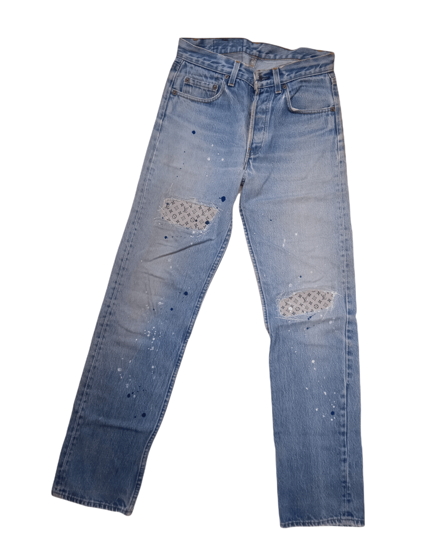 Levi's Vintage 90s Levi's 501 Patchwork Grunge Size US 29 - 1 Thumbnail