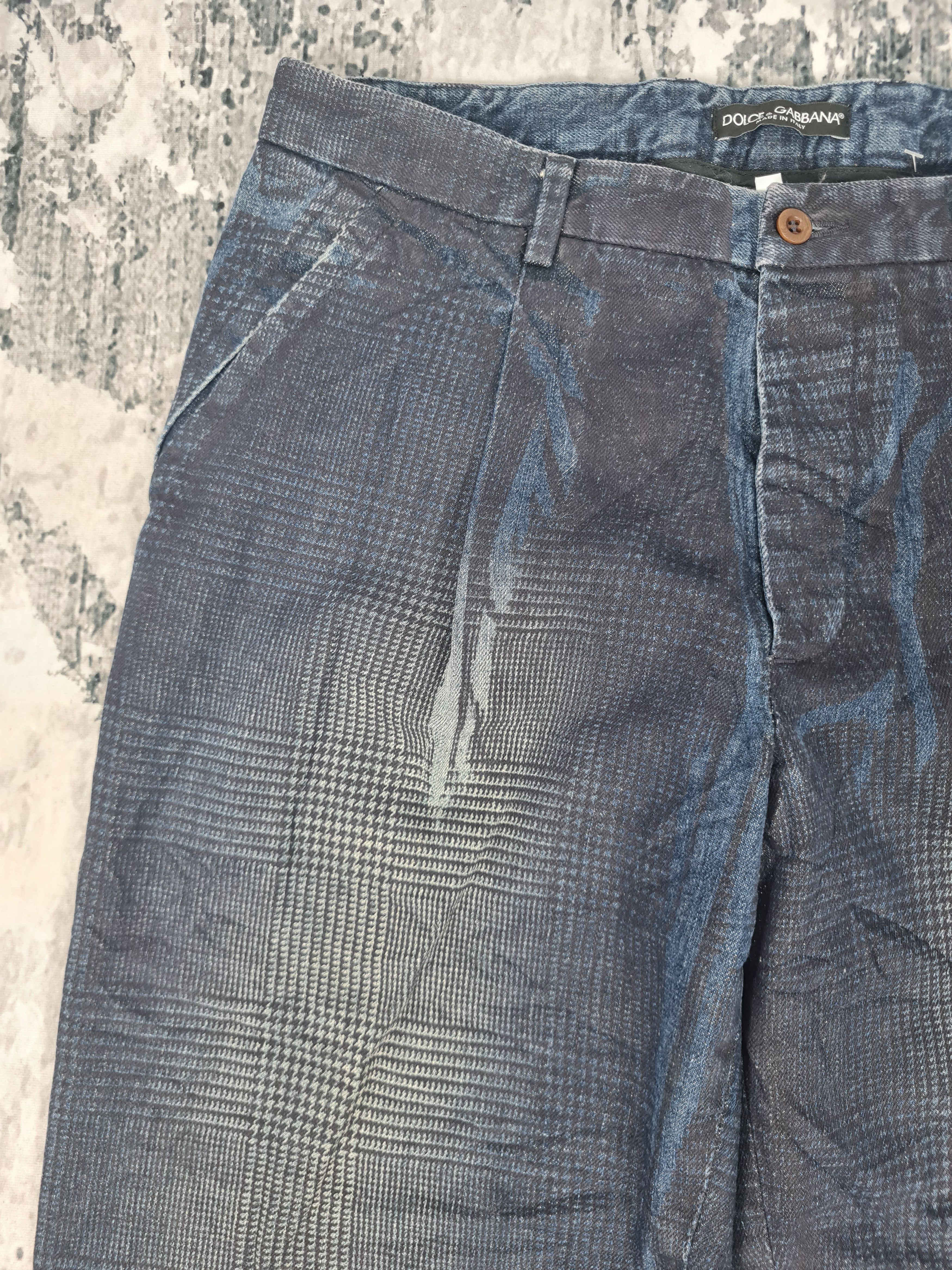 Dolce & Gabbana DOLCE & GABBANA Plaid Checked Cotton Pants 32x30.5 JB0113 Size US 32 / EU 48 - 5 Thumbnail