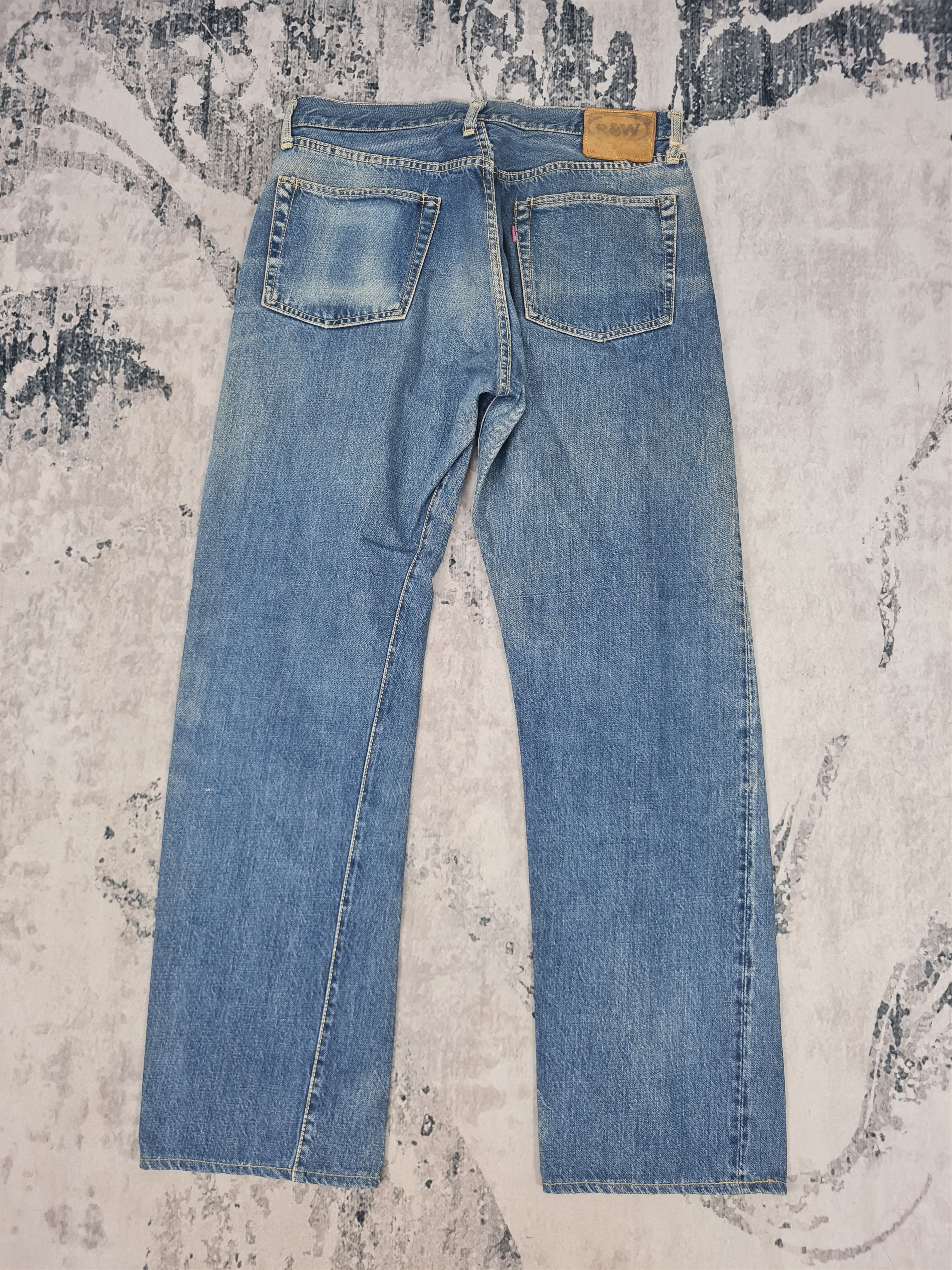 Japanese Brand Vtg R&W Japanese Brand Selvedge Denim 31x31 Jeans JB0107 Size US 31 - 2 Thumbnail