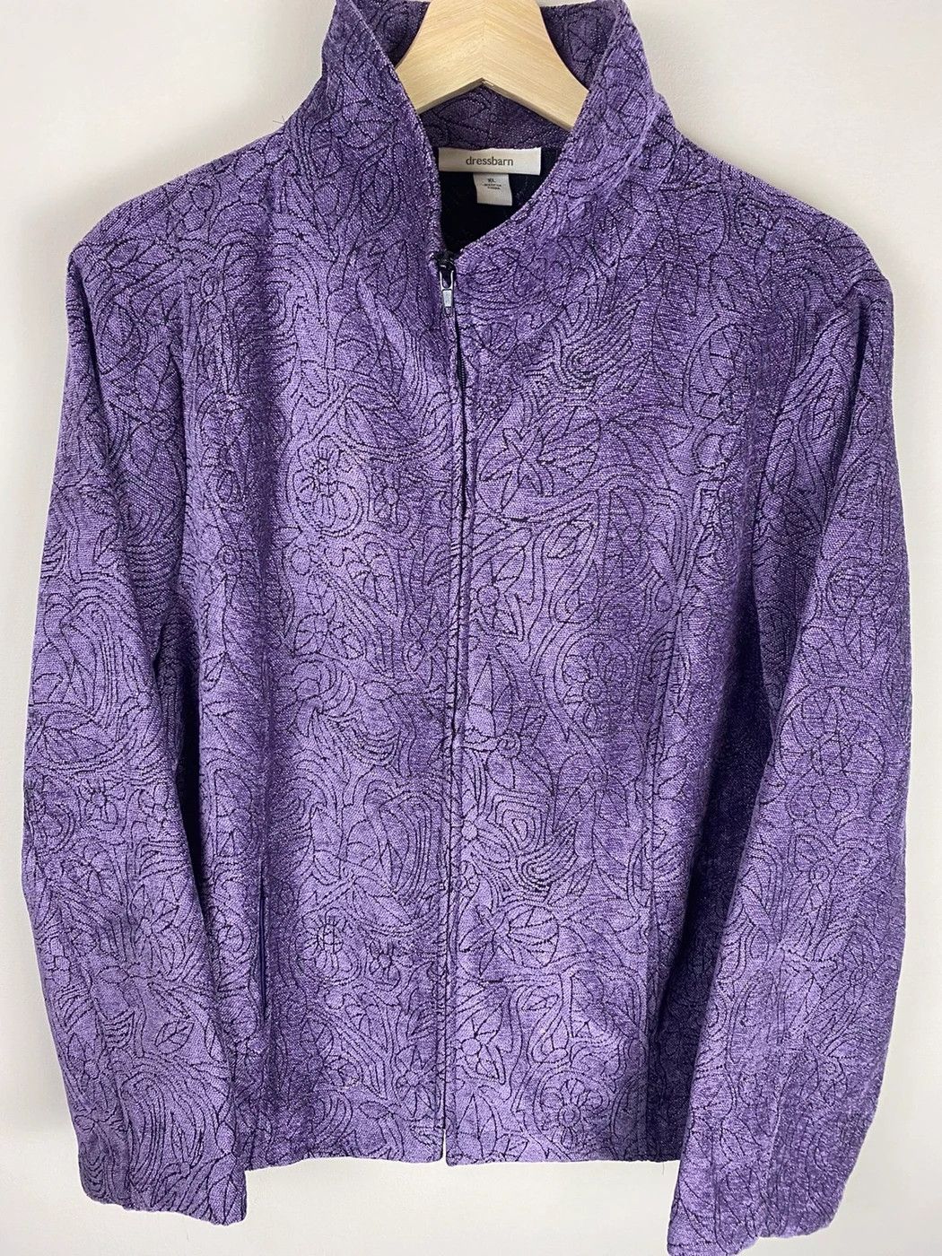 Vintage Vintage Lavender Runic Pattern Cardigan Jacket Size US M / EU 48-50 / 2 - 1 Thumbnail