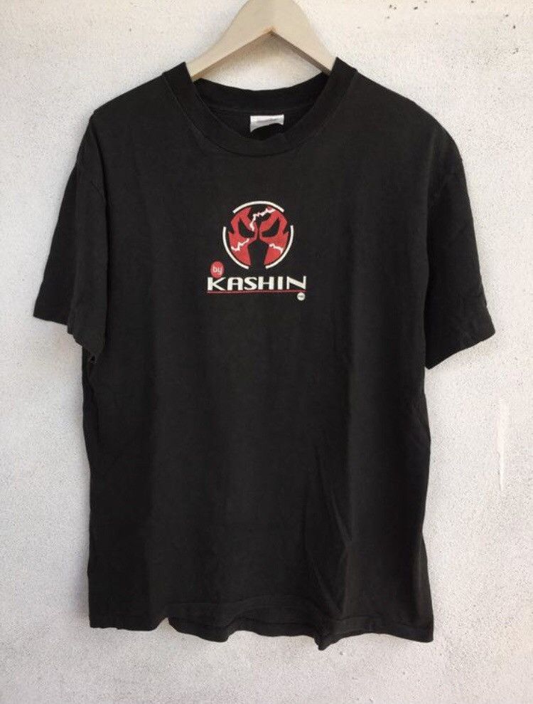 Vintage Vtg 90s Kendo Ka Shin Japanese Professional Wrestler t shirt Size US L / EU 52-54 / 3 - 1 Thumbnail