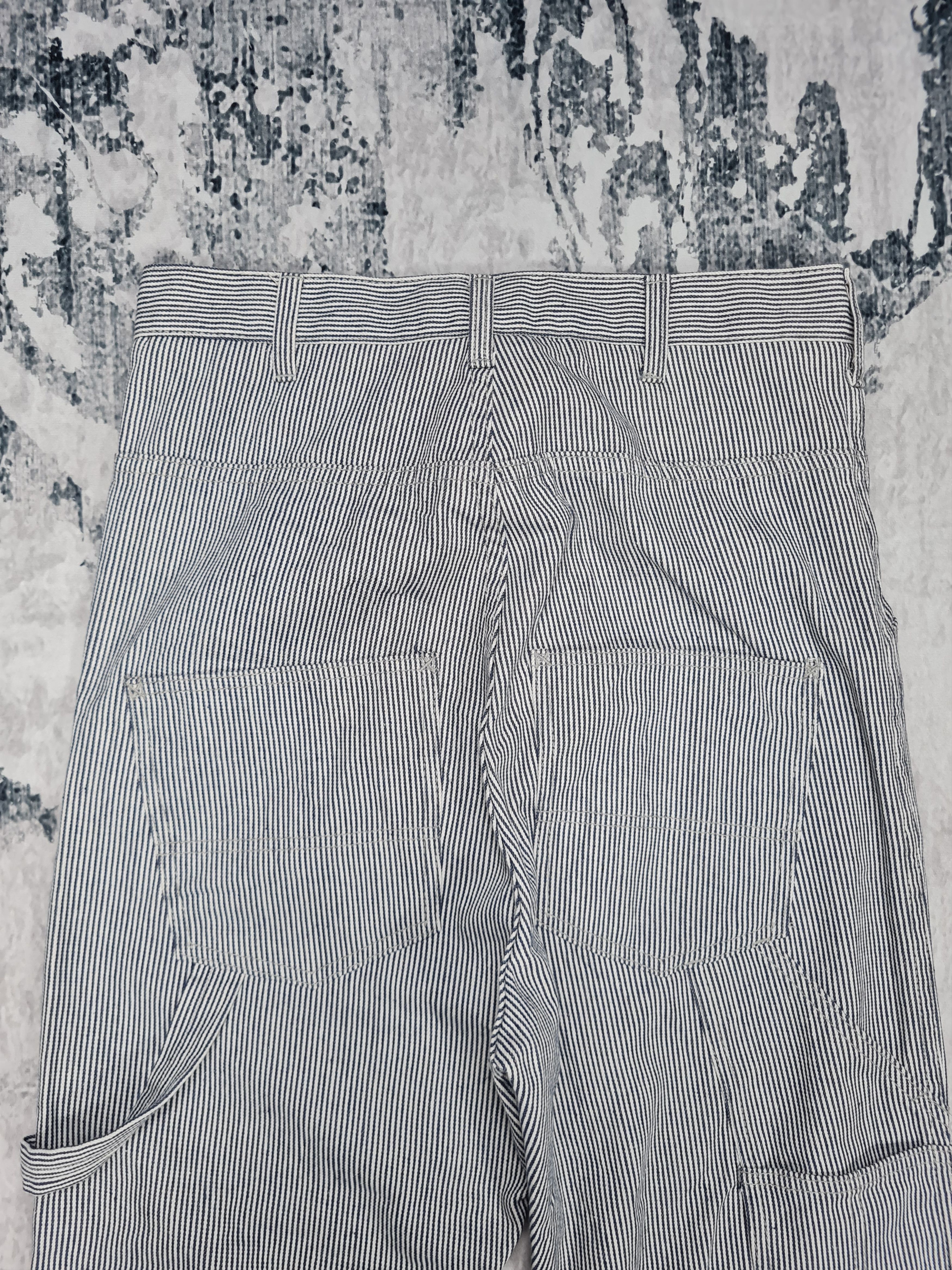 Japanese Brand JUNGLE STORM Baggy Long Rise Striped Workwear 32x26 JB0037 Size US 32 / EU 48 - 7 Thumbnail
