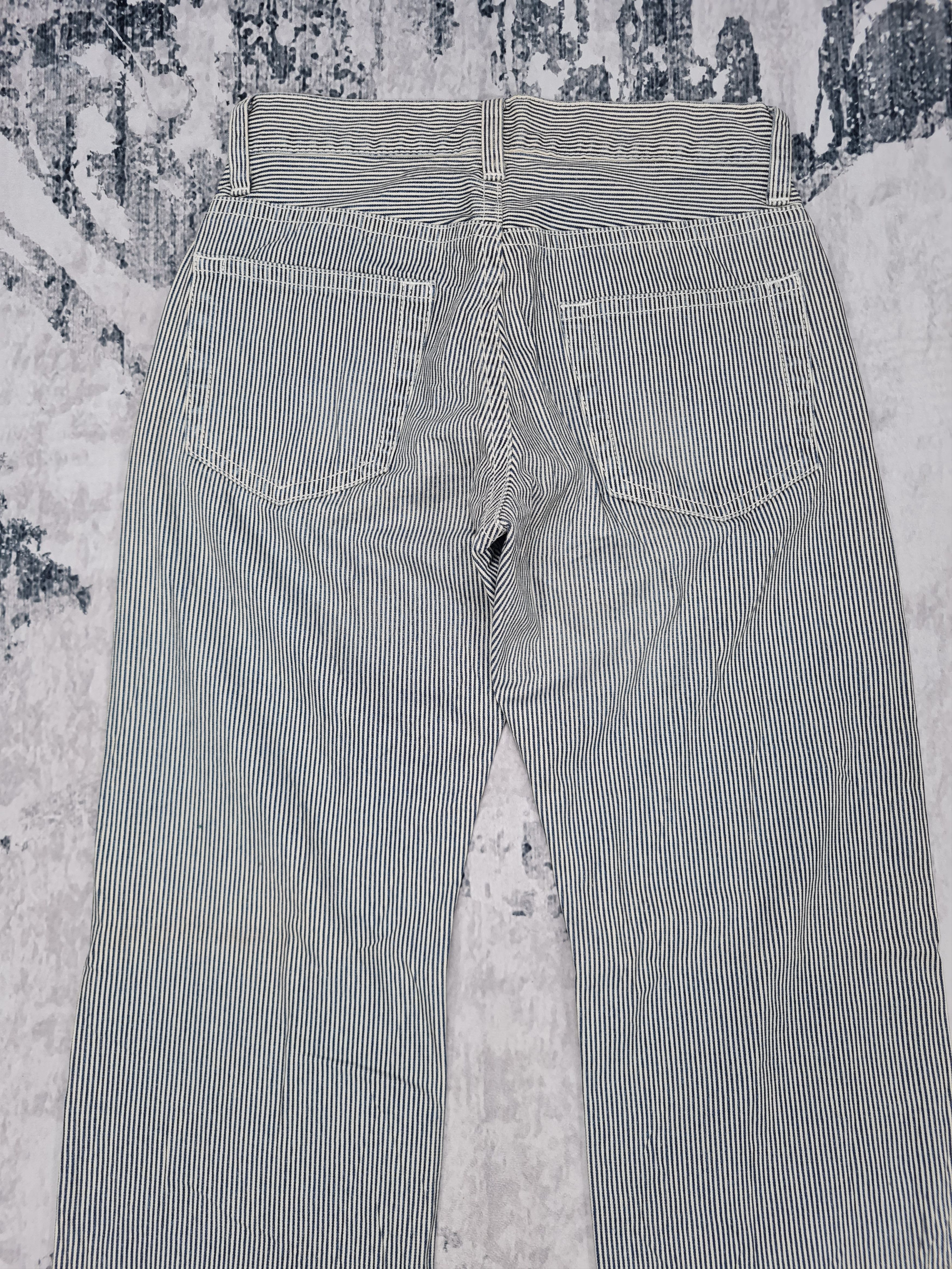 Japanese Brand UNIQLO Striped Hickory Flare Workwear Pant 30x34.5 JB0008 Size US 30 / EU 46 - 5 Thumbnail