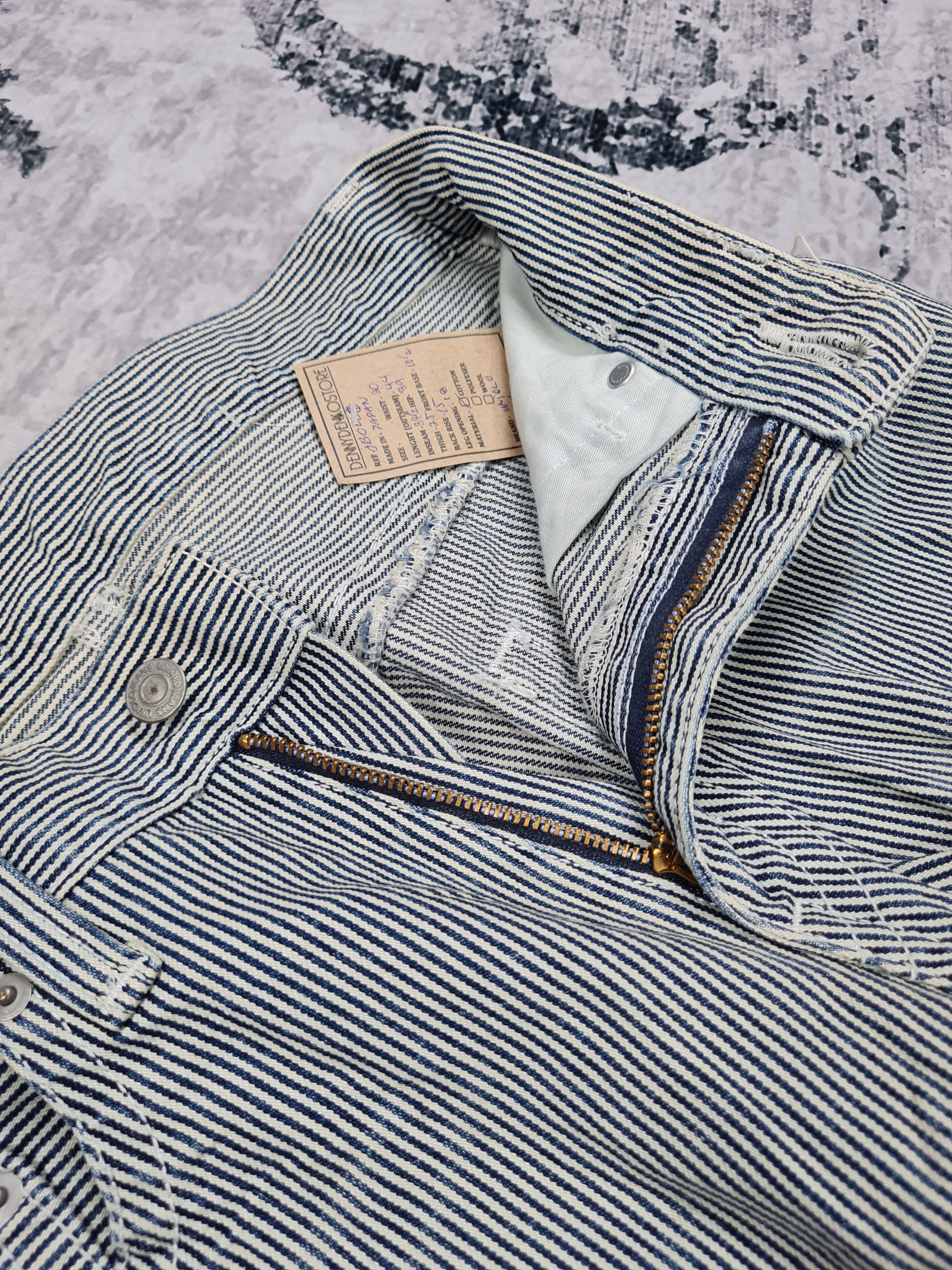 Japanese Brand UNIQLO Striped Hickory Flare Workwear Pant 30x34.5 JB0008 Size US 30 / EU 46 - 7 Thumbnail