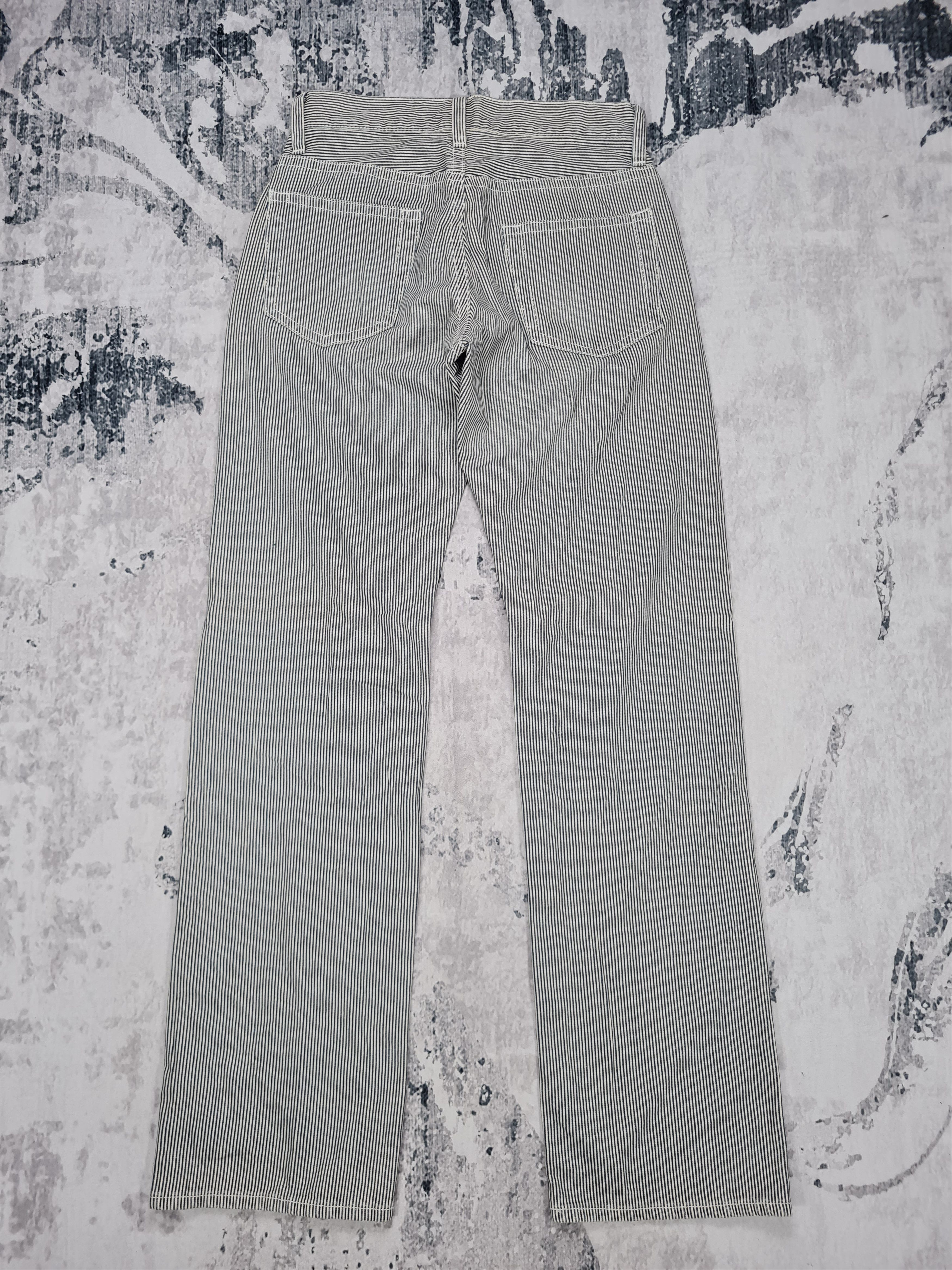 Japanese Brand UNIQLO Striped Hickory Flare Workwear Pant 30x34.5 JB0008 Size US 30 / EU 46 - 2 Thumbnail