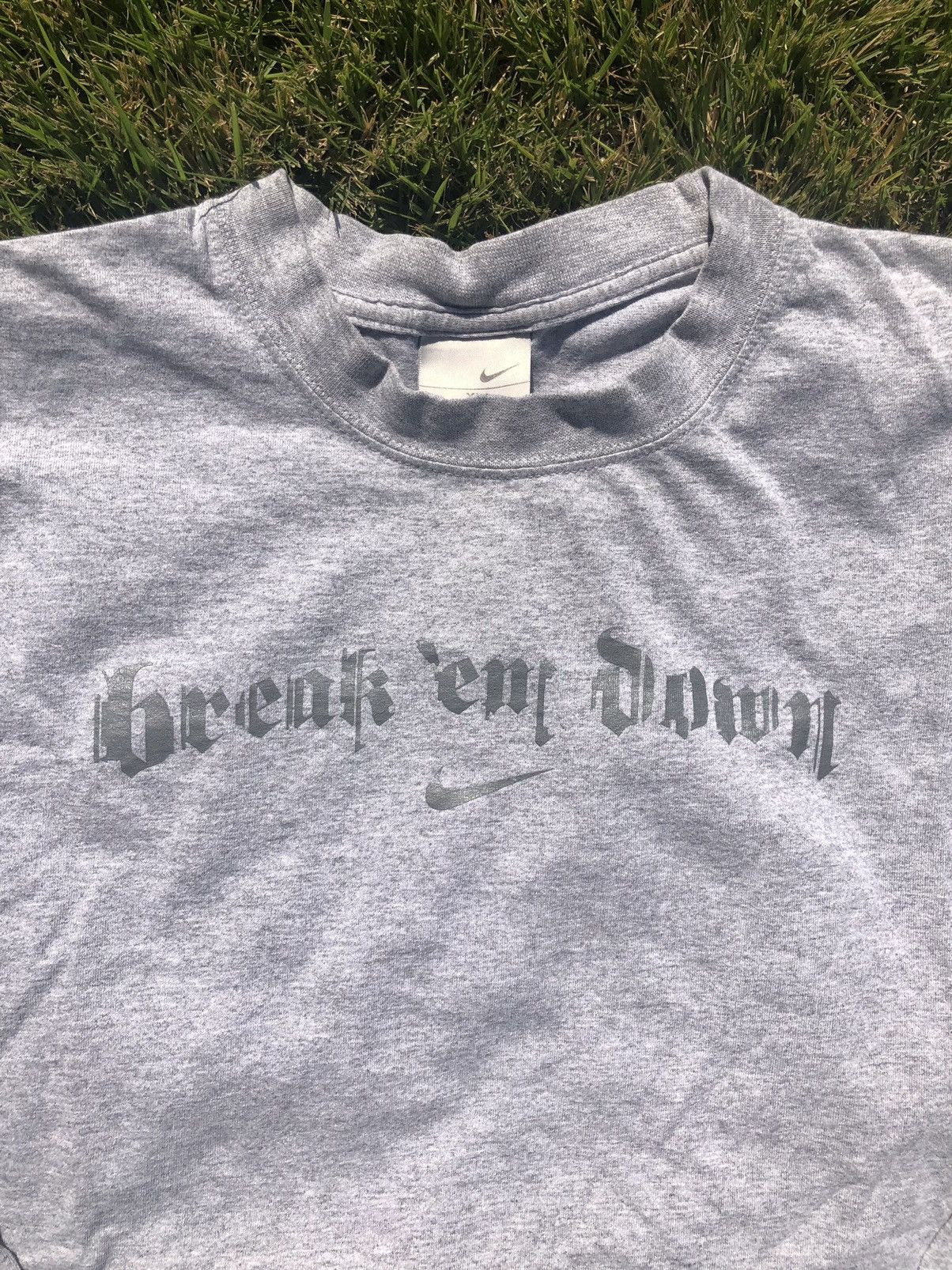Nike × Vintage Vintage Nike Center Swoosh Break Em Down Long Sleeve Size US XL / EU 56 / 4 - 1 Thumbnail