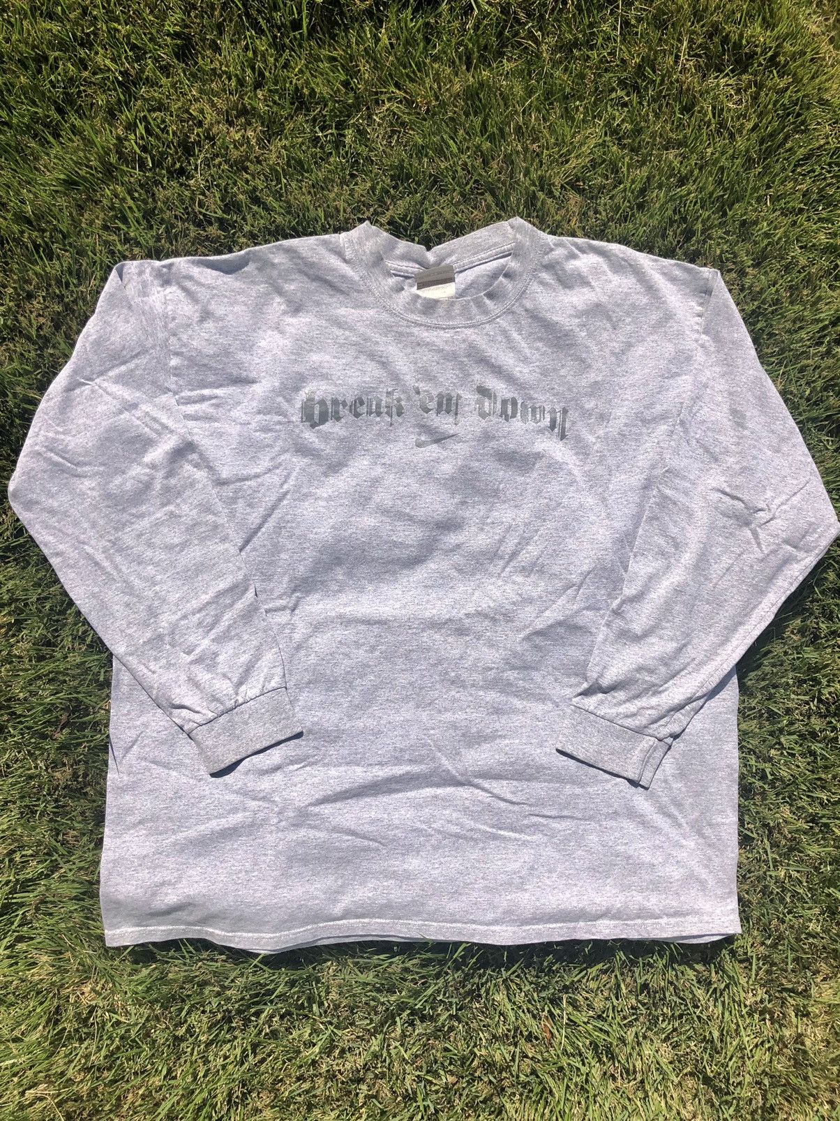Nike × Vintage Vintage Nike Center Swoosh Break Em Down Long Sleeve Size US XL / EU 56 / 4 - 2 Thumbnail