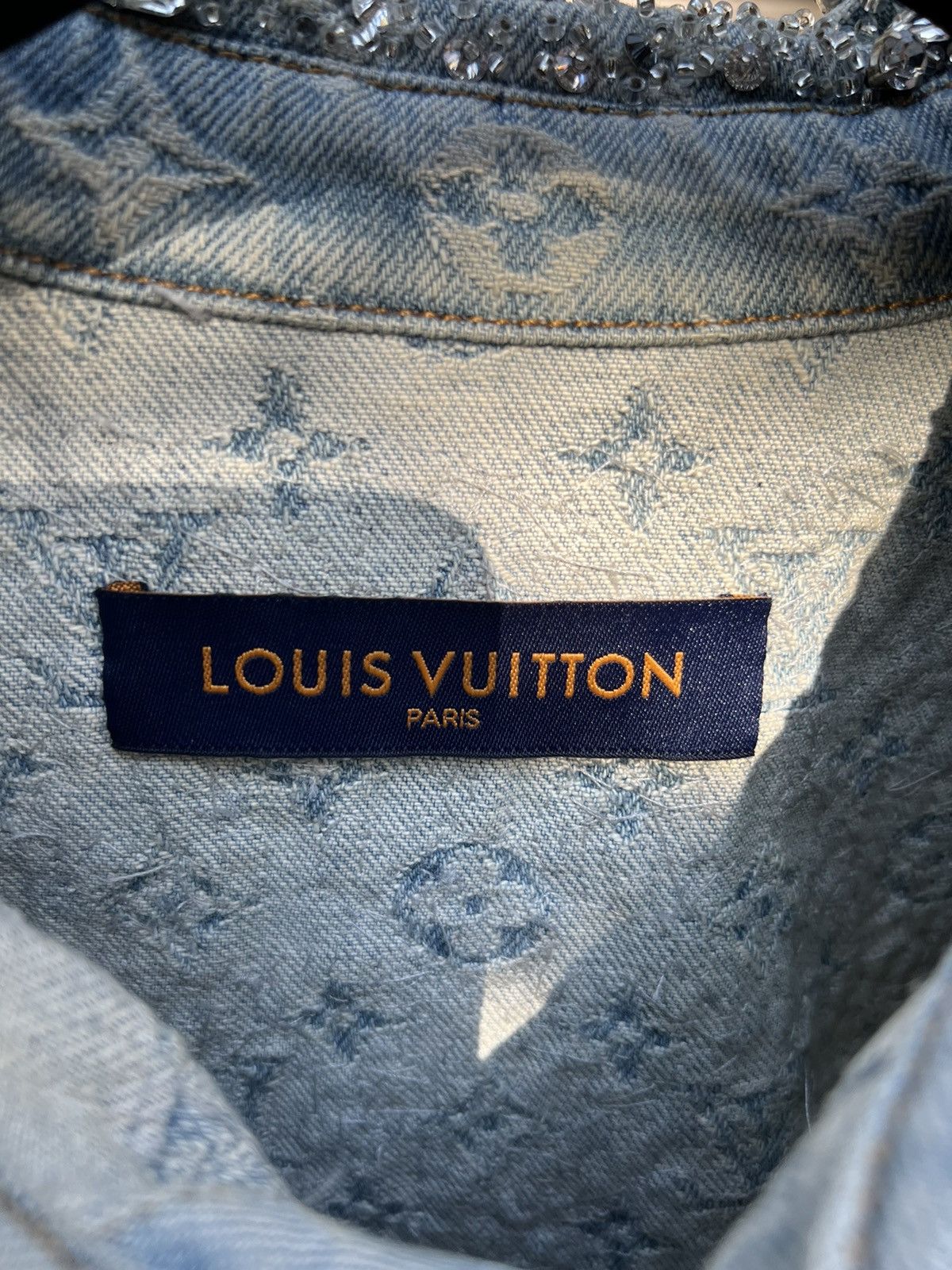 Louis Vuitton 💥Super Rare Louis Vuitton Virgil Collection Swarovski Shirts Size US L / EU 52-54 / 3 - 7 Thumbnail
