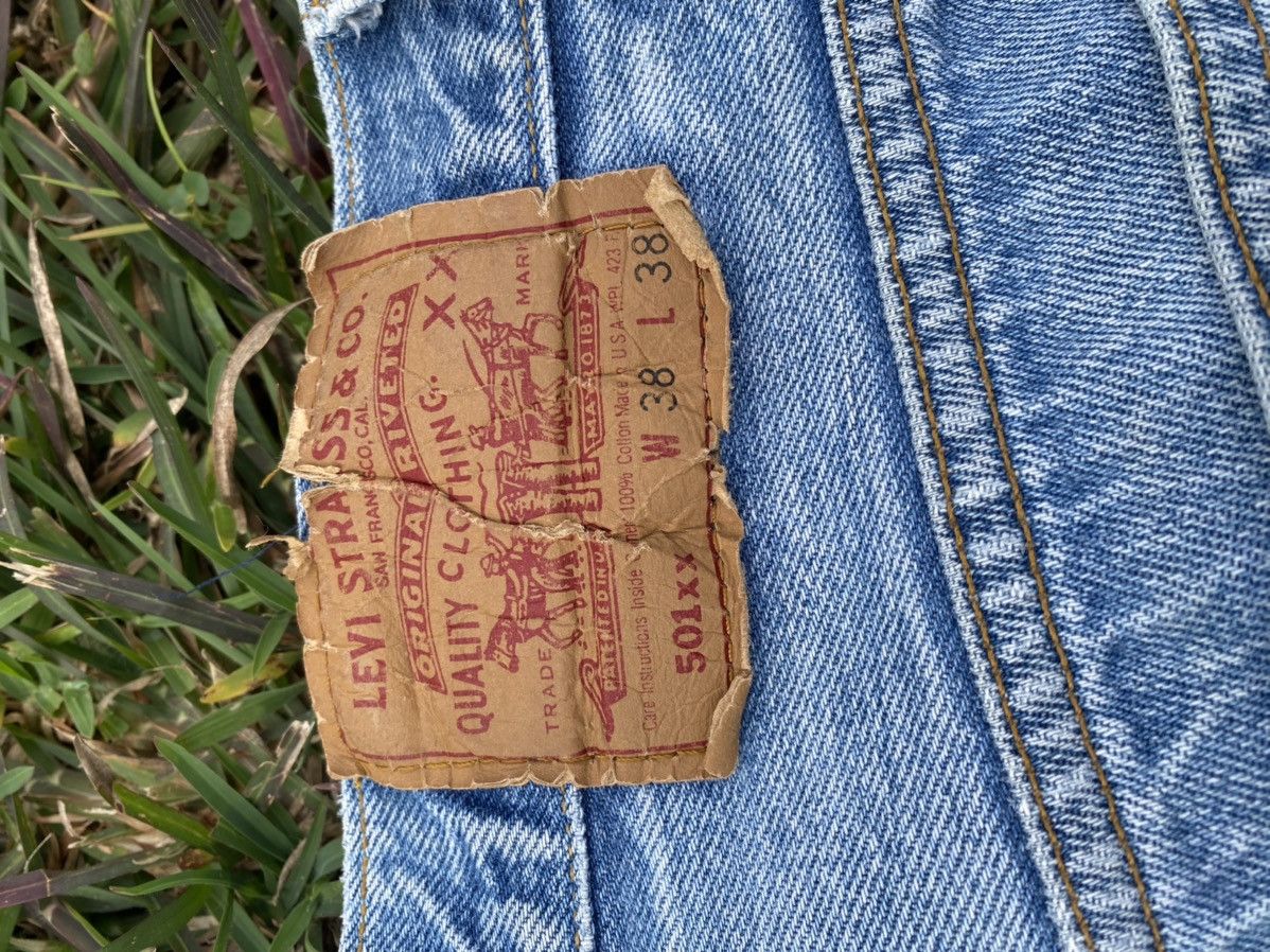 Levi's Vintage Clothing Levis 501 Distressed Jeans Size US 38 / EU 54 - 11 Thumbnail