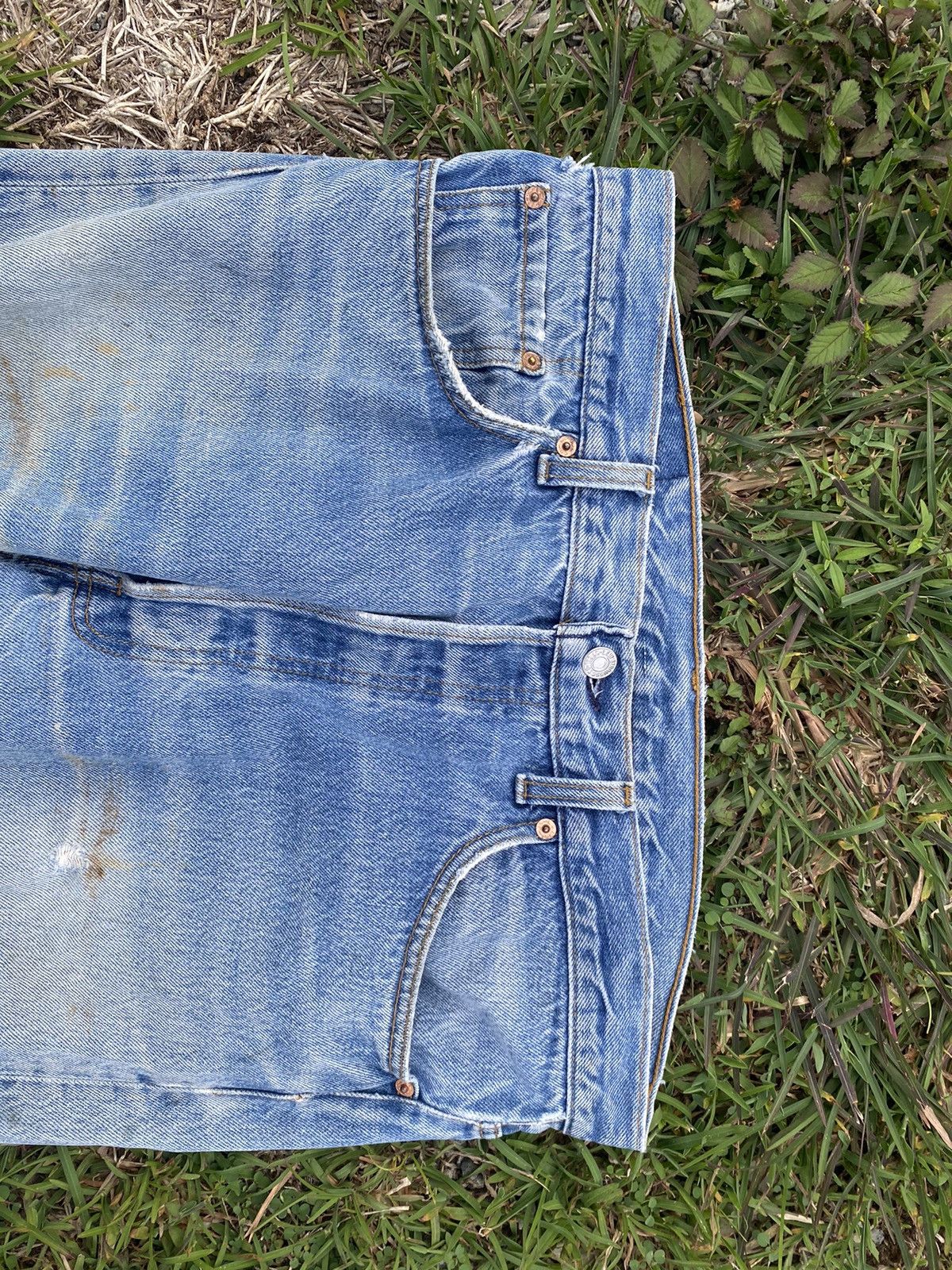 Levi's Vintage Clothing Levis 501 Distressed Jeans Size US 38 / EU 54 - 6 Thumbnail