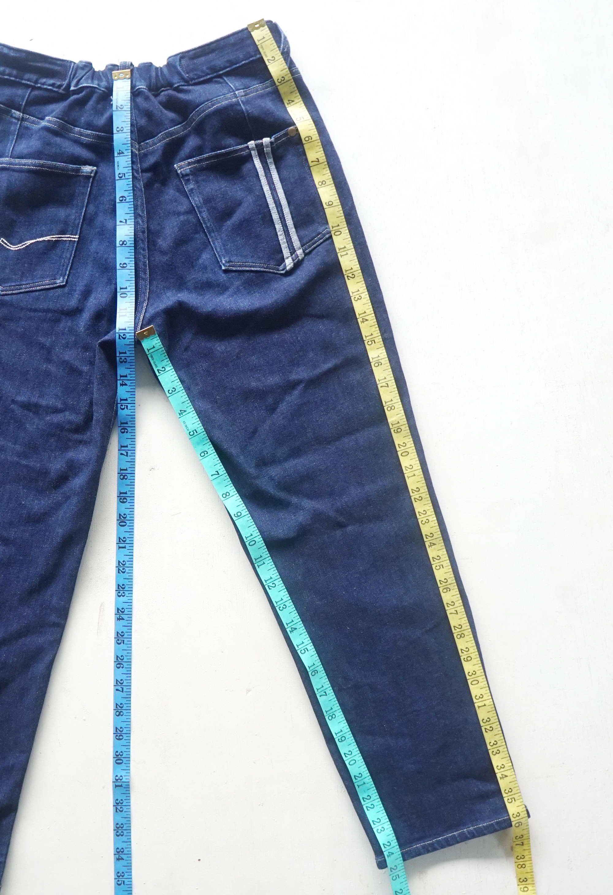 Japanese Brand CEPO Elastic Waist Stretchable Cropped Jeans Size US 27 - 11 Thumbnail