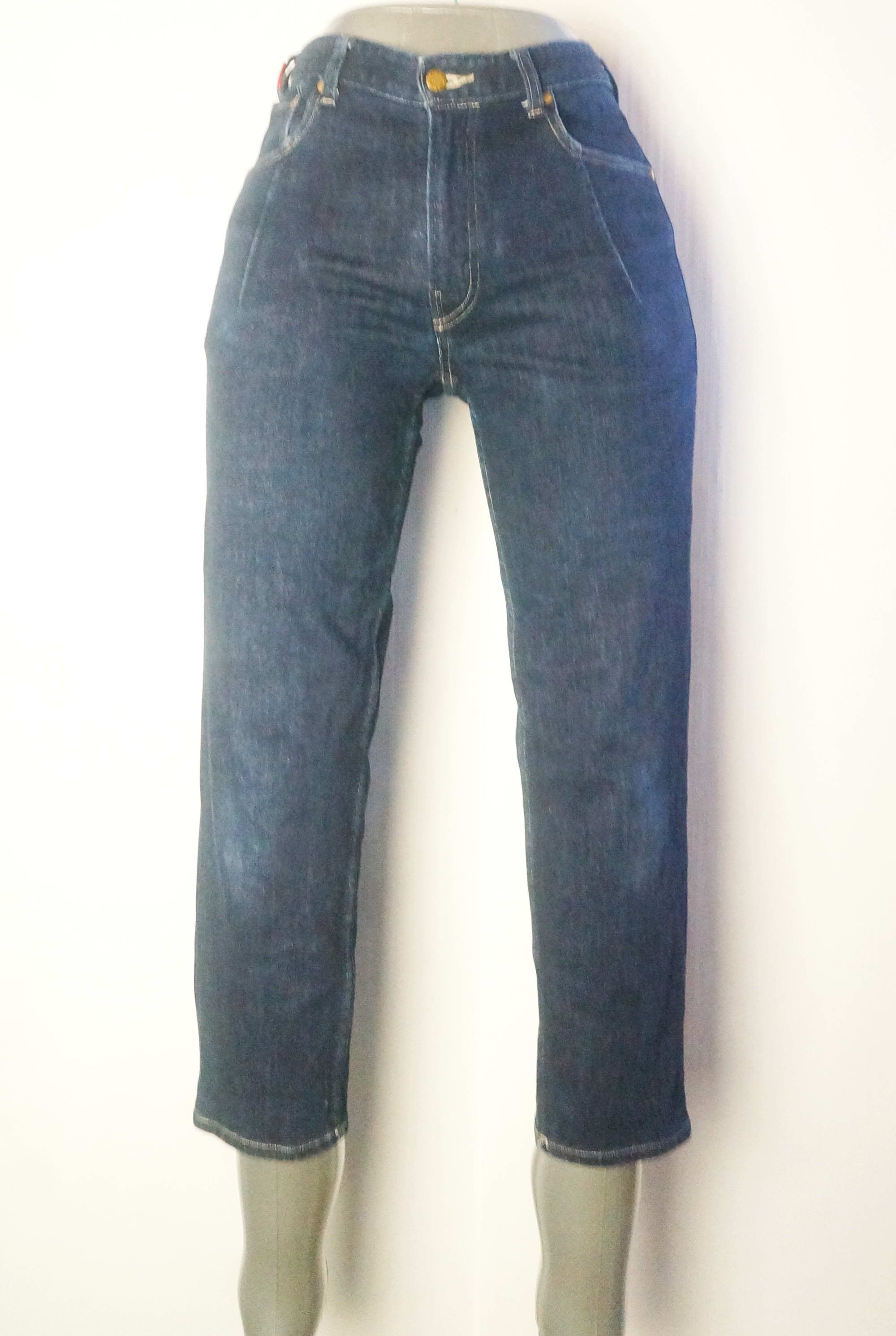 Japanese Brand CEPO Elastic Waist Stretchable Cropped Jeans Size US 27 - 13 Thumbnail