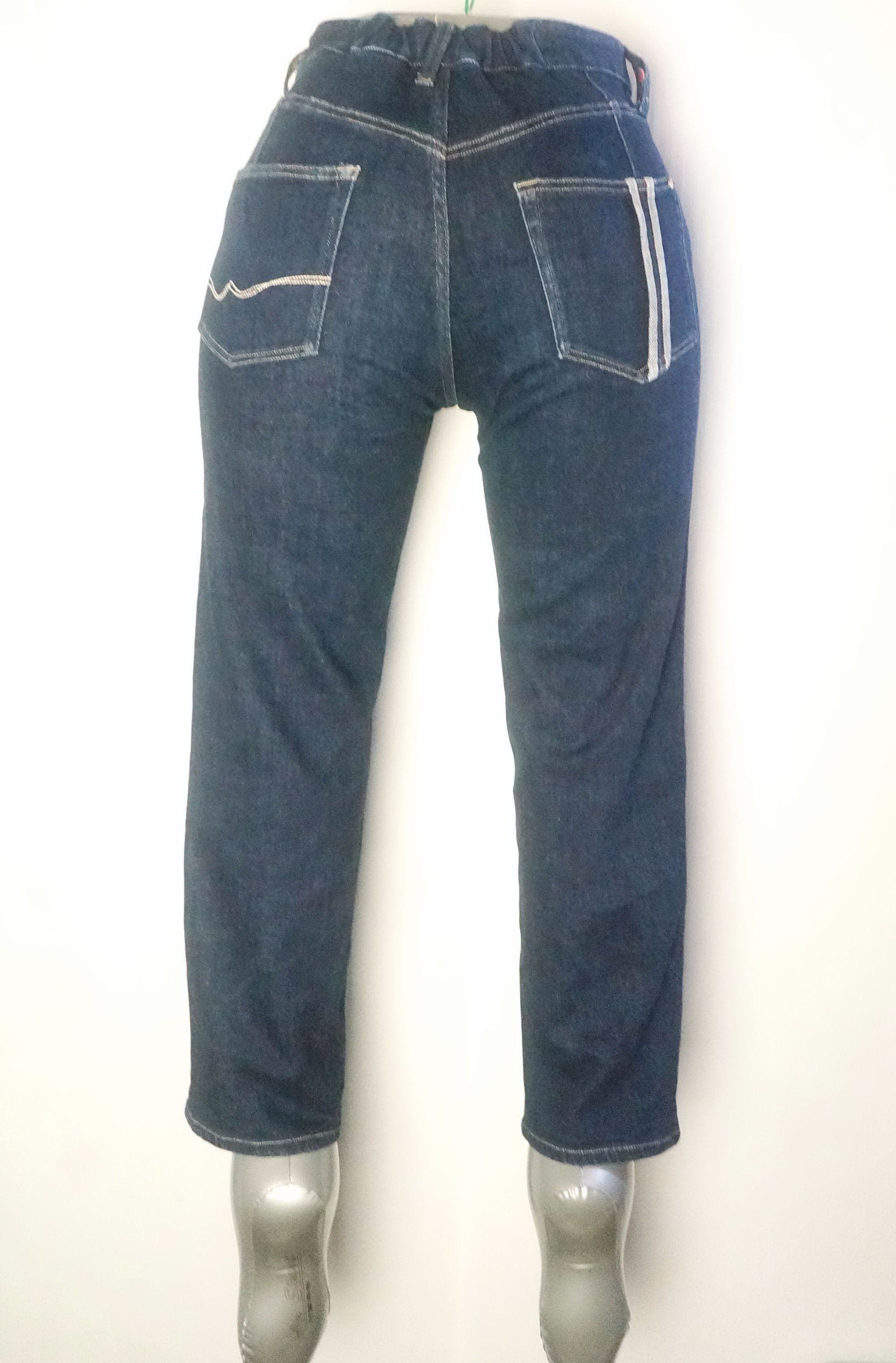 Japanese Brand CEPO Elastic Waist Stretchable Cropped Jeans Size US 27 - 14 Thumbnail