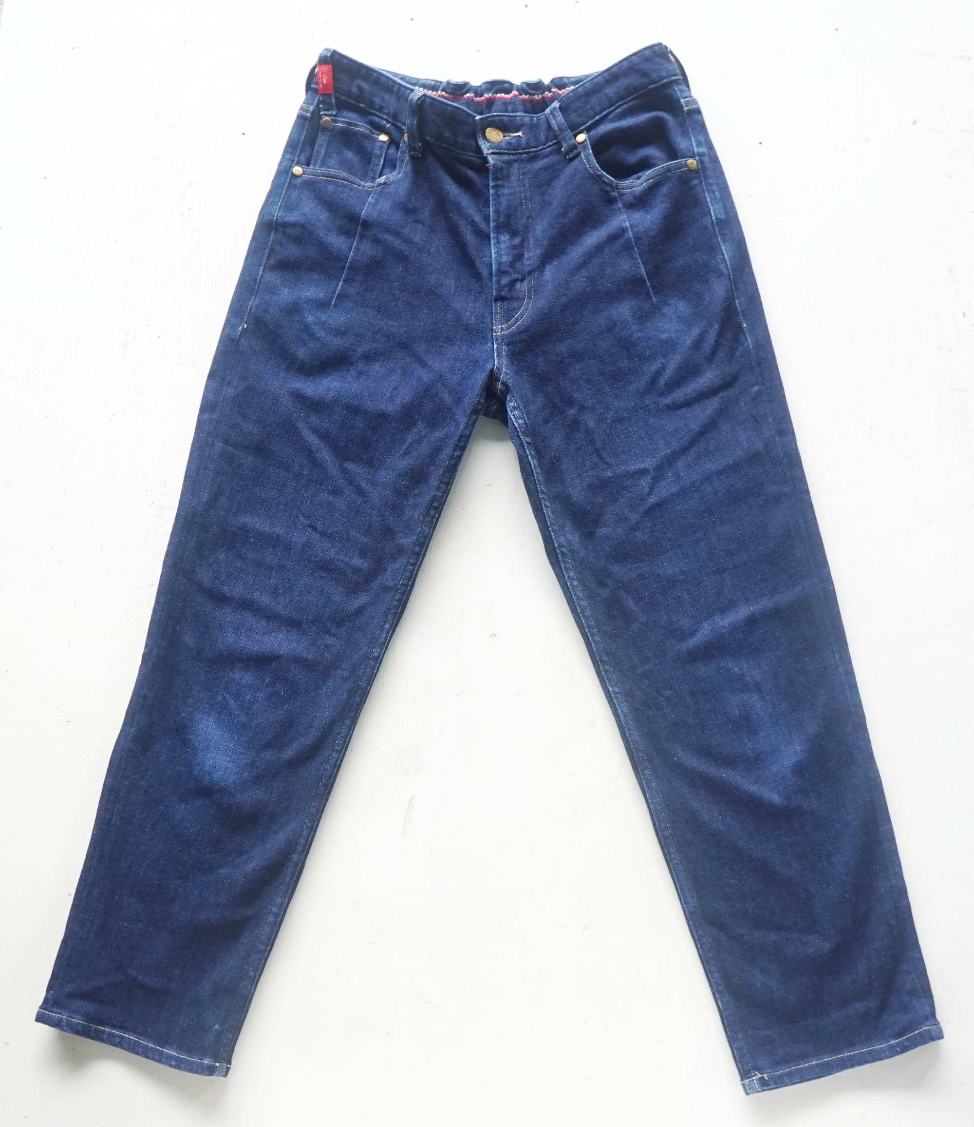 Japanese Brand CEPO Elastic Waist Stretchable Cropped Jeans Size US 27 - 1 Thumbnail