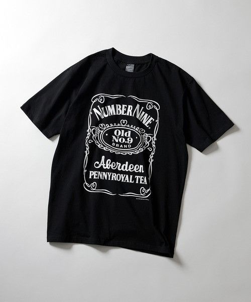 image of Number N Ine Number Nine Jack Daniel's Old No.9 Over T-Shirt in Black, Men's (Size Large)