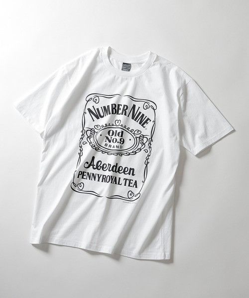 image of Number N Ine Number Nine Jack Daniels Old No.9 Over T-Shirt in White, Men's (Size XL)