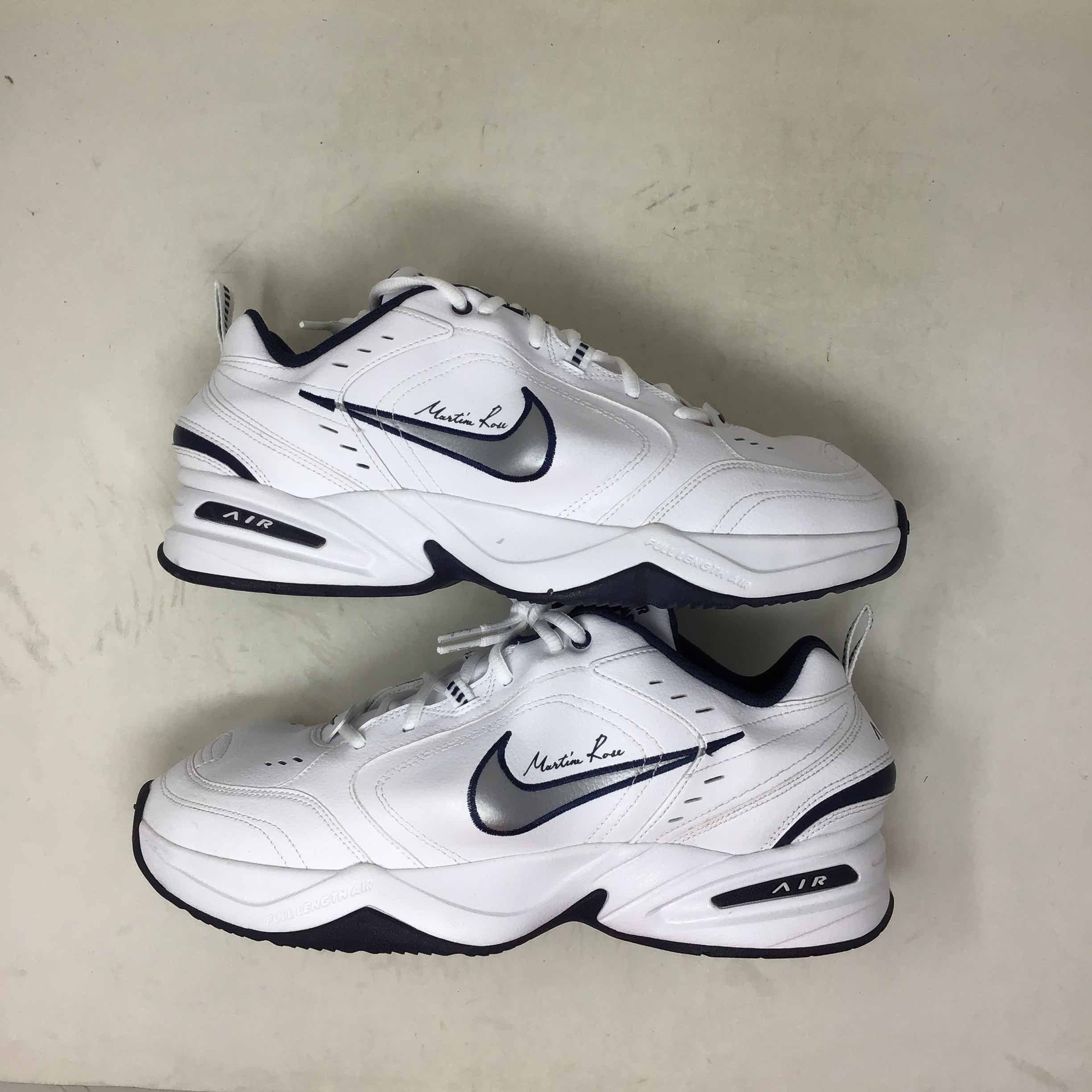 Nike Martine Rose x Air Monarch IV White Navy Grailed