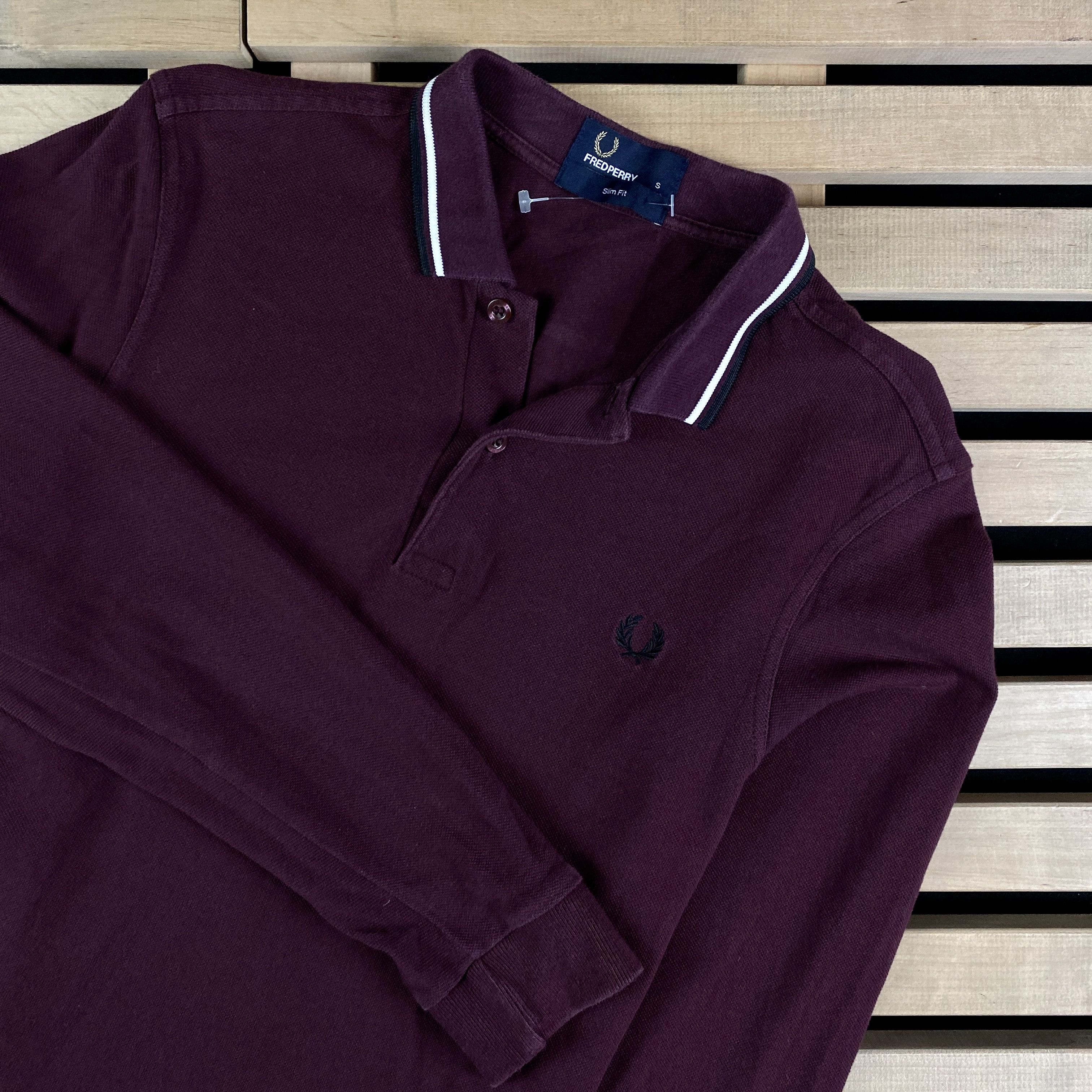 Fred Perry Mens Rugby Sweatshirt Fred Perry Slim Fit Size S Size US S / EU 44-46 / 1 - 2 Thumbnail