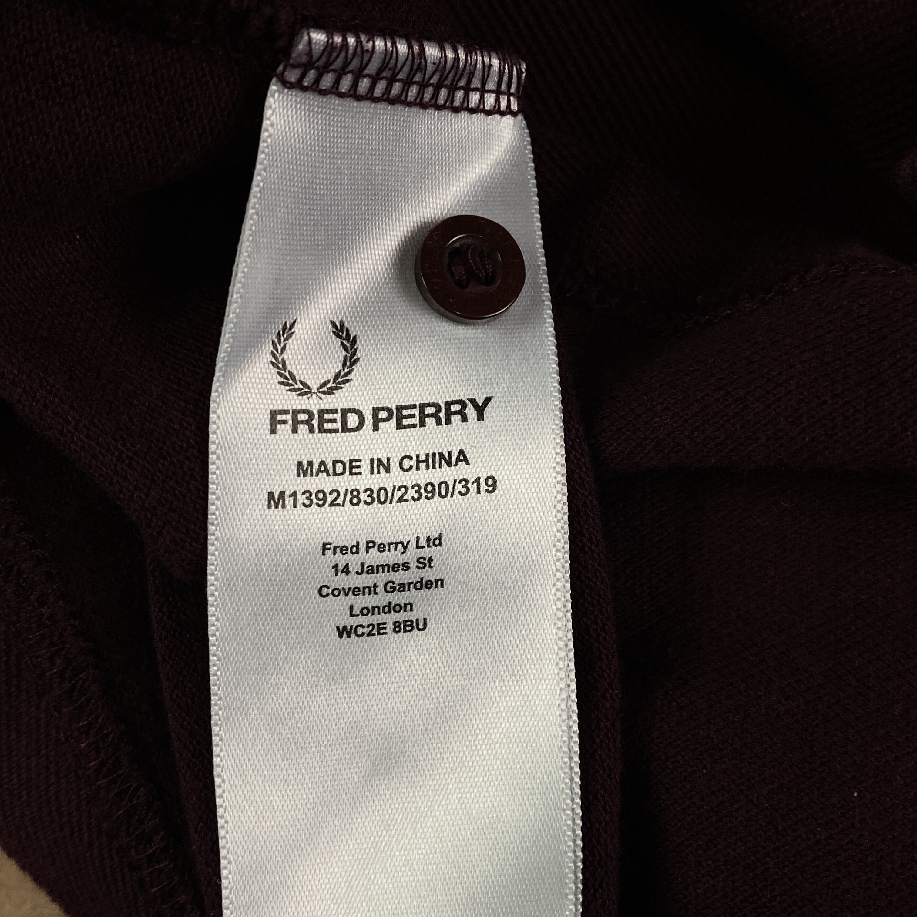 Fred Perry Mens Rugby Sweatshirt Fred Perry Slim Fit Size S Size US S / EU 44-46 / 1 - 5 Thumbnail