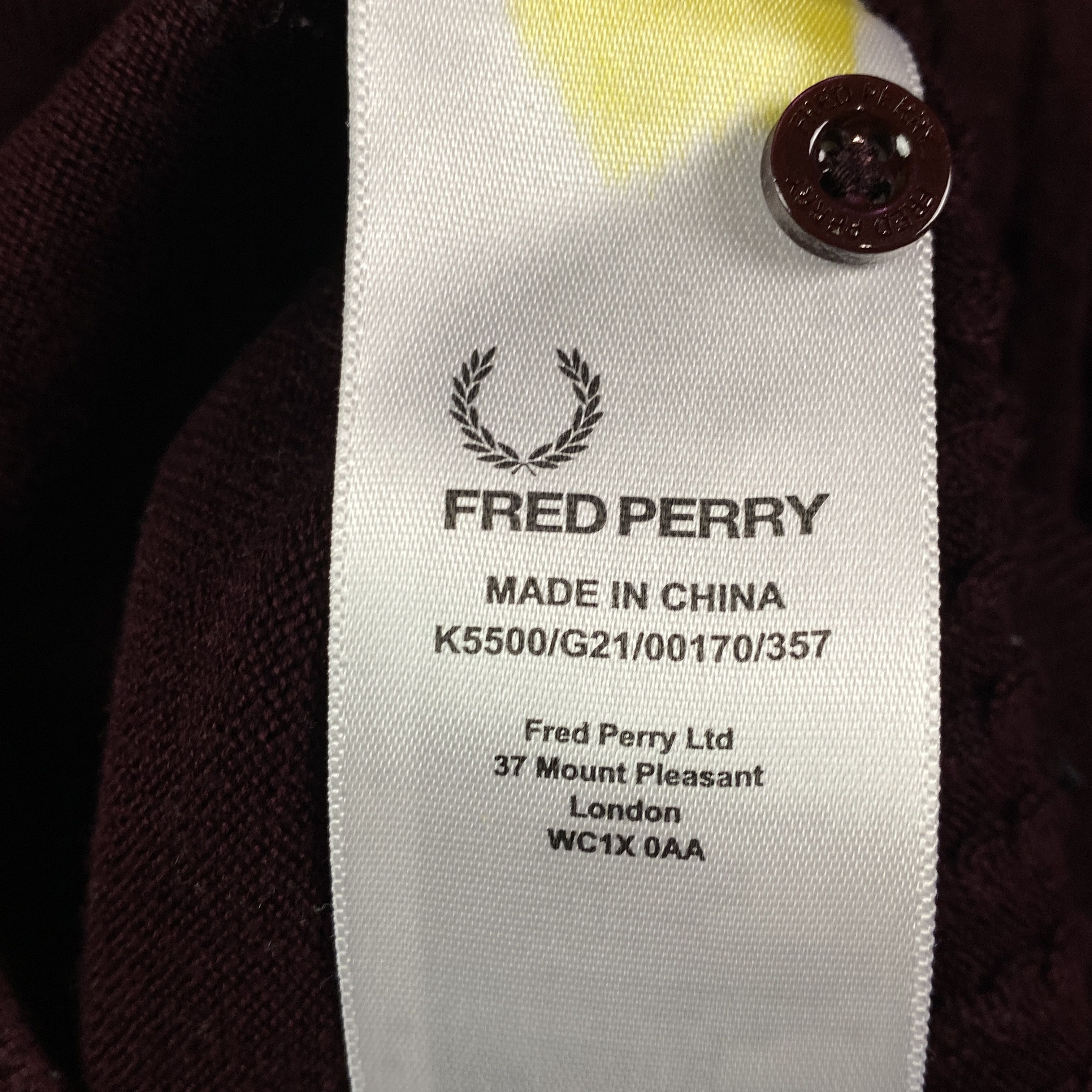 Fred Perry Men’s Polo T-Shirt Fred Perry Size S Size US S / EU 44-46 / 1 - 5 Thumbnail