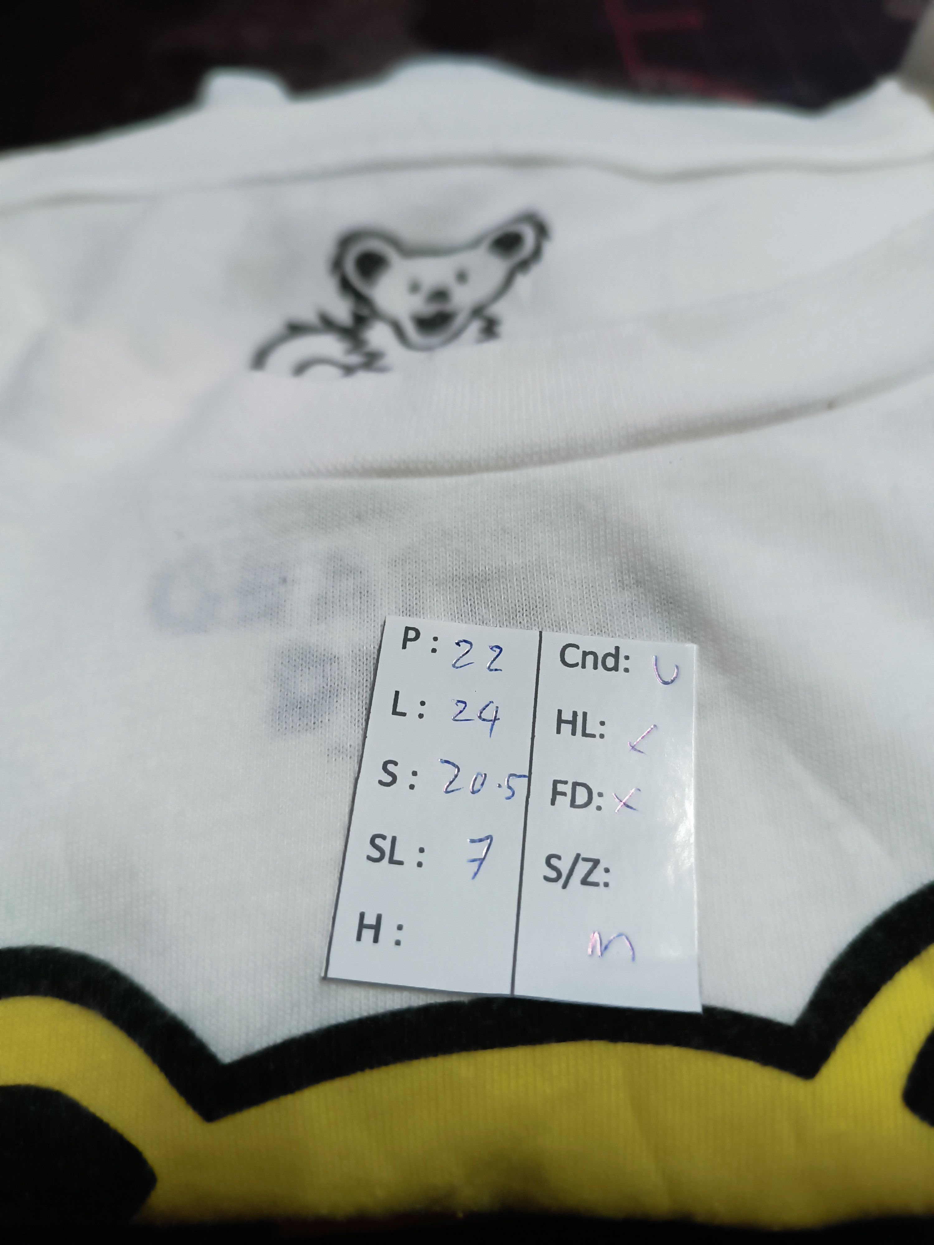 Band Tees GRATEFUL DEAD 'DANCING BEAR Size US S / EU 44-46 / 1 - 12 Thumbnail