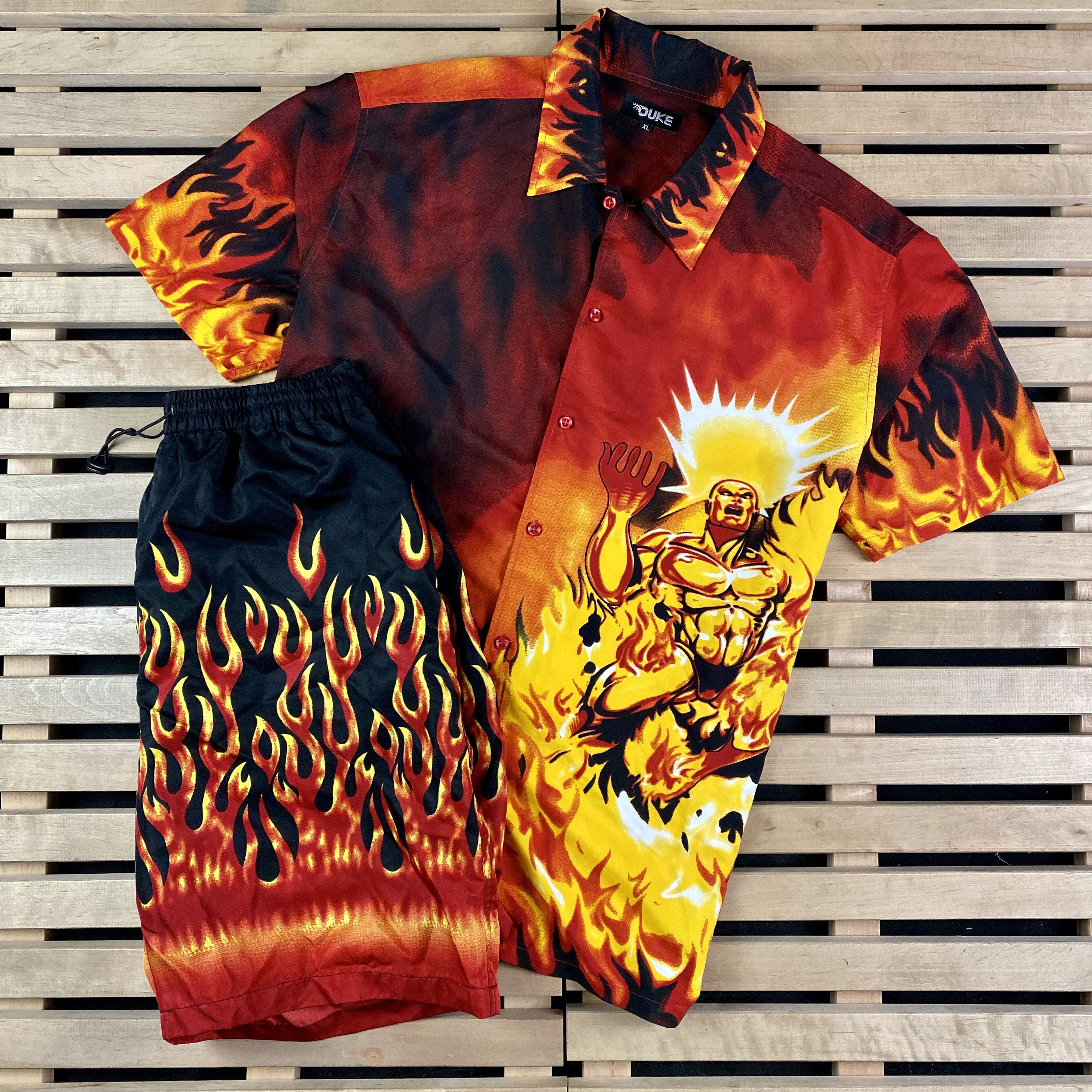 Vintage Mens Crazy Suit Shirt Short Sleeve Duke Vintage Size XL Size US XL / EU 56 / 4 - 1 Thumbnail