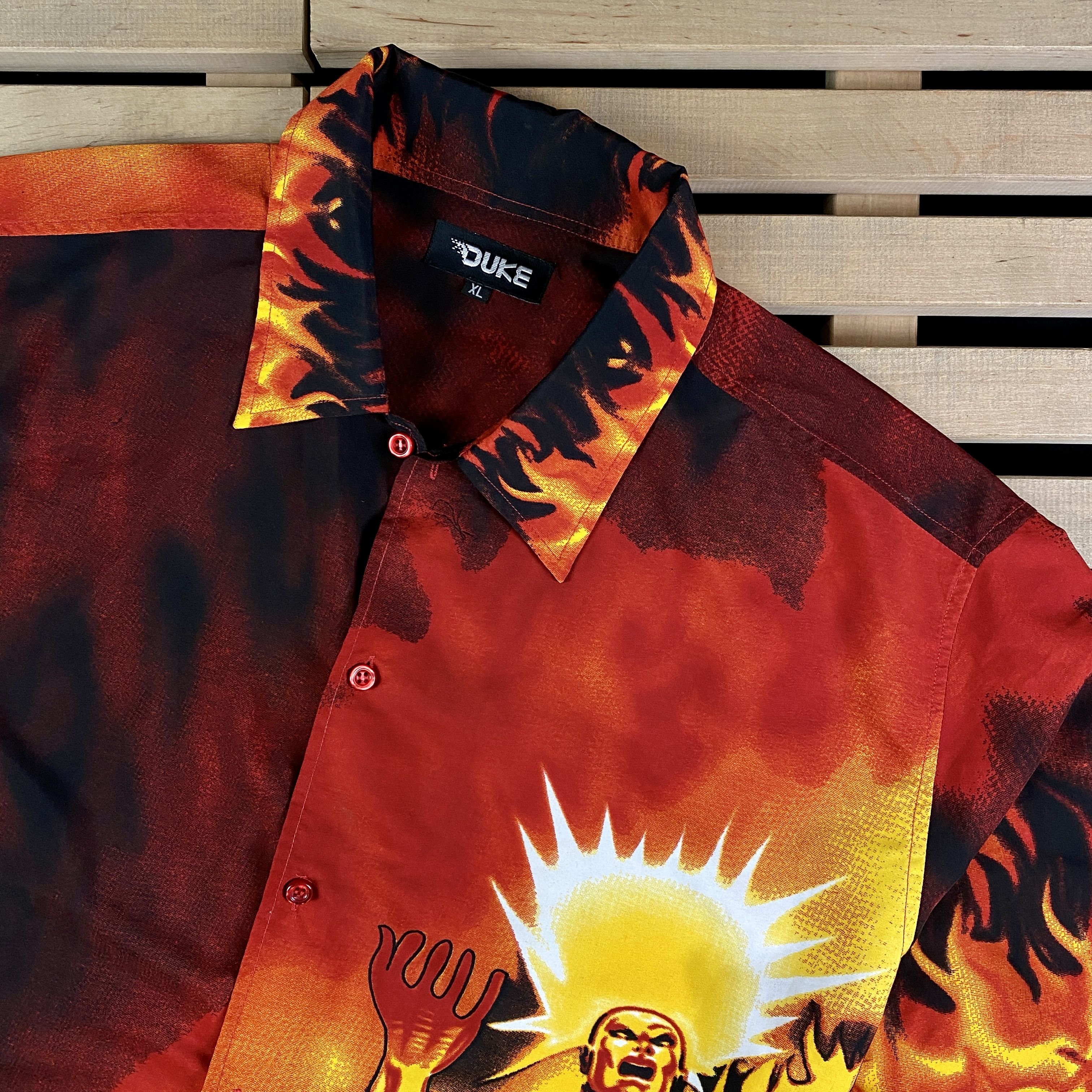 Vintage Mens Crazy Suit Shirt Short Sleeve Duke Vintage Size XL Size US XL / EU 56 / 4 - 3 Thumbnail