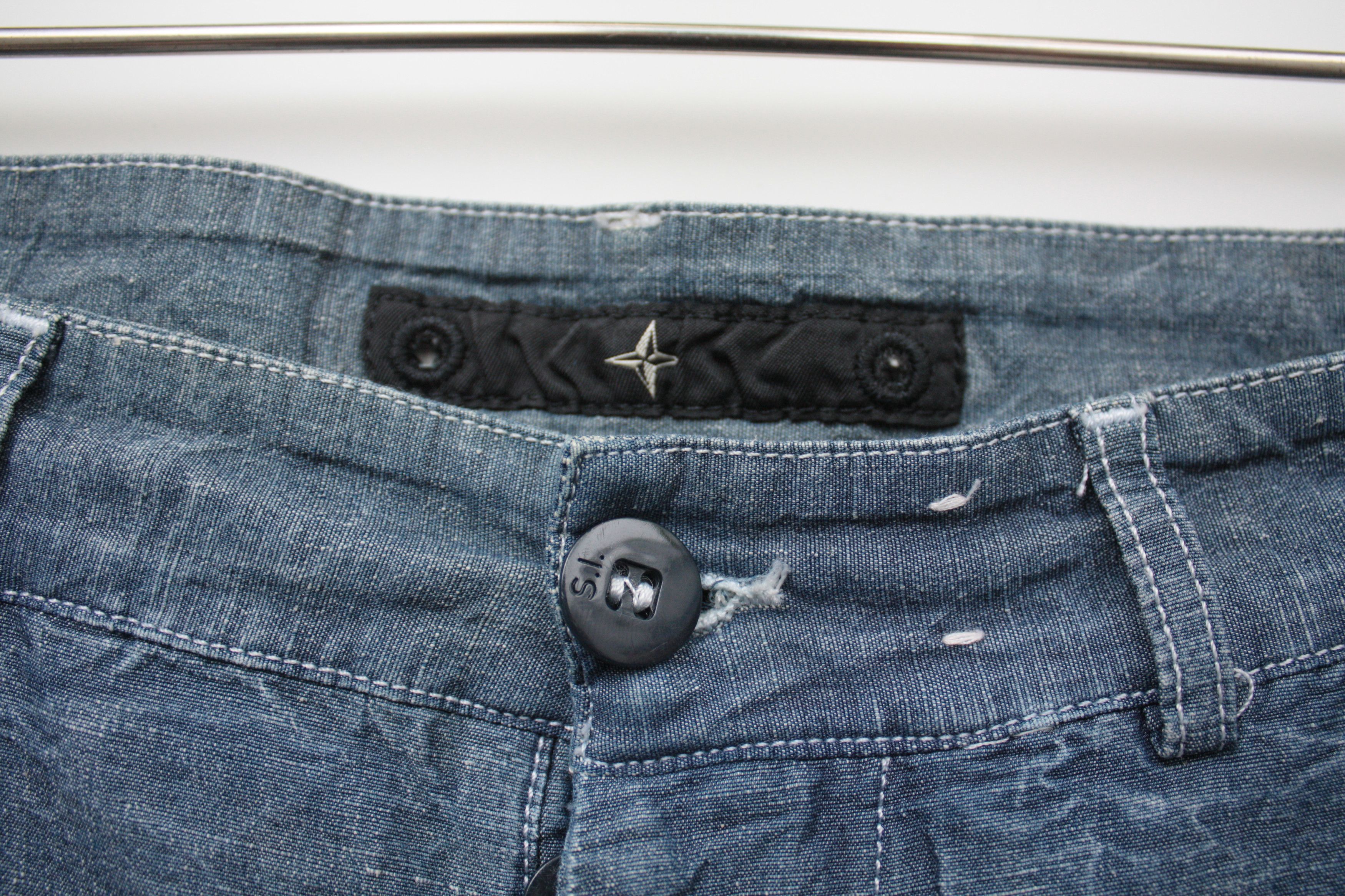 Stone Island Stone Island Lino Blend Blue Denim Pants Mad In Italy SS2003 Size US 32 / EU 48 - 6 Thumbnail