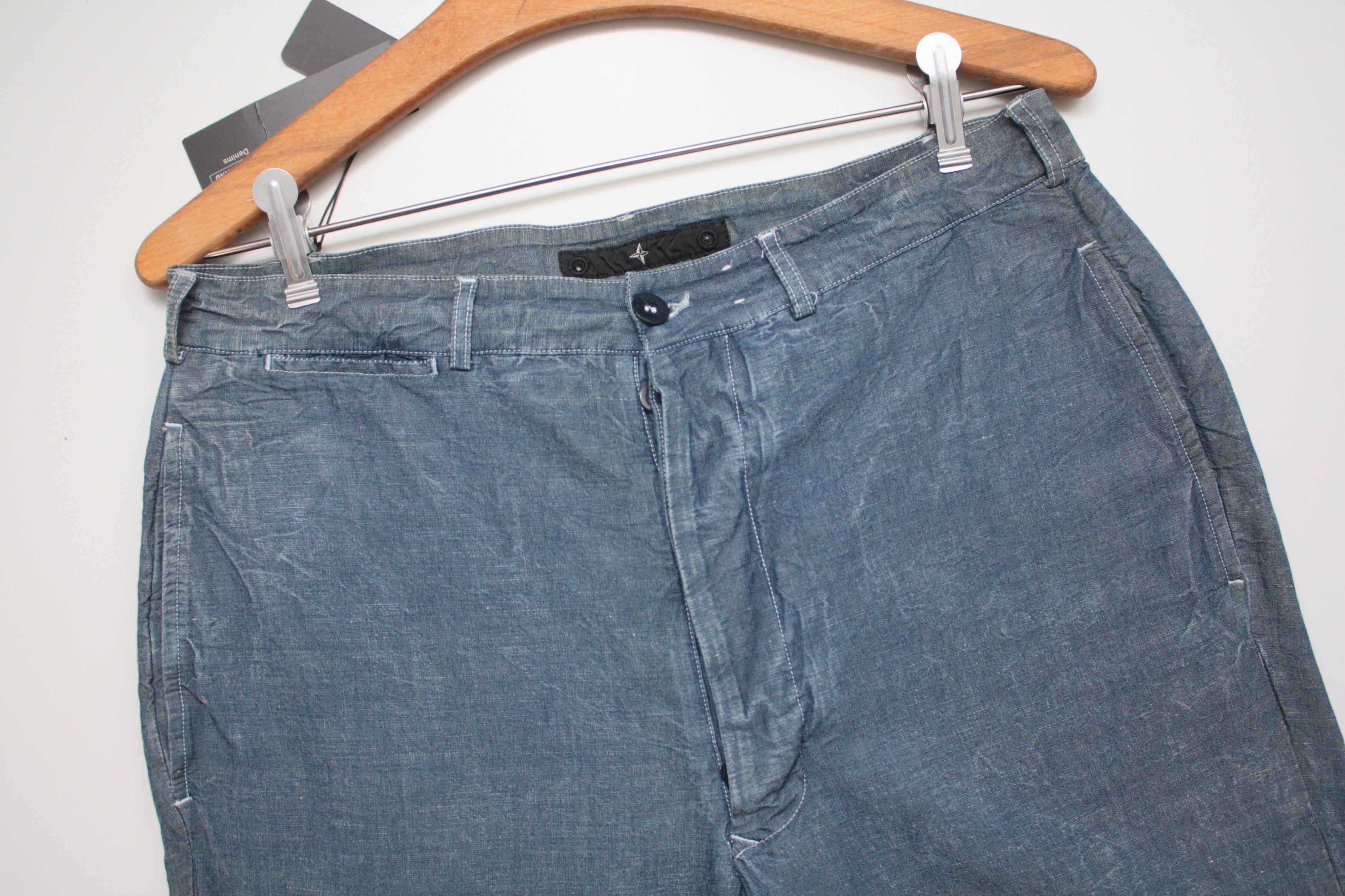 Stone Island Stone Island Lino Blend Blue Denim Pants Mad In Italy SS2003 Size US 32 / EU 48 - 5 Thumbnail