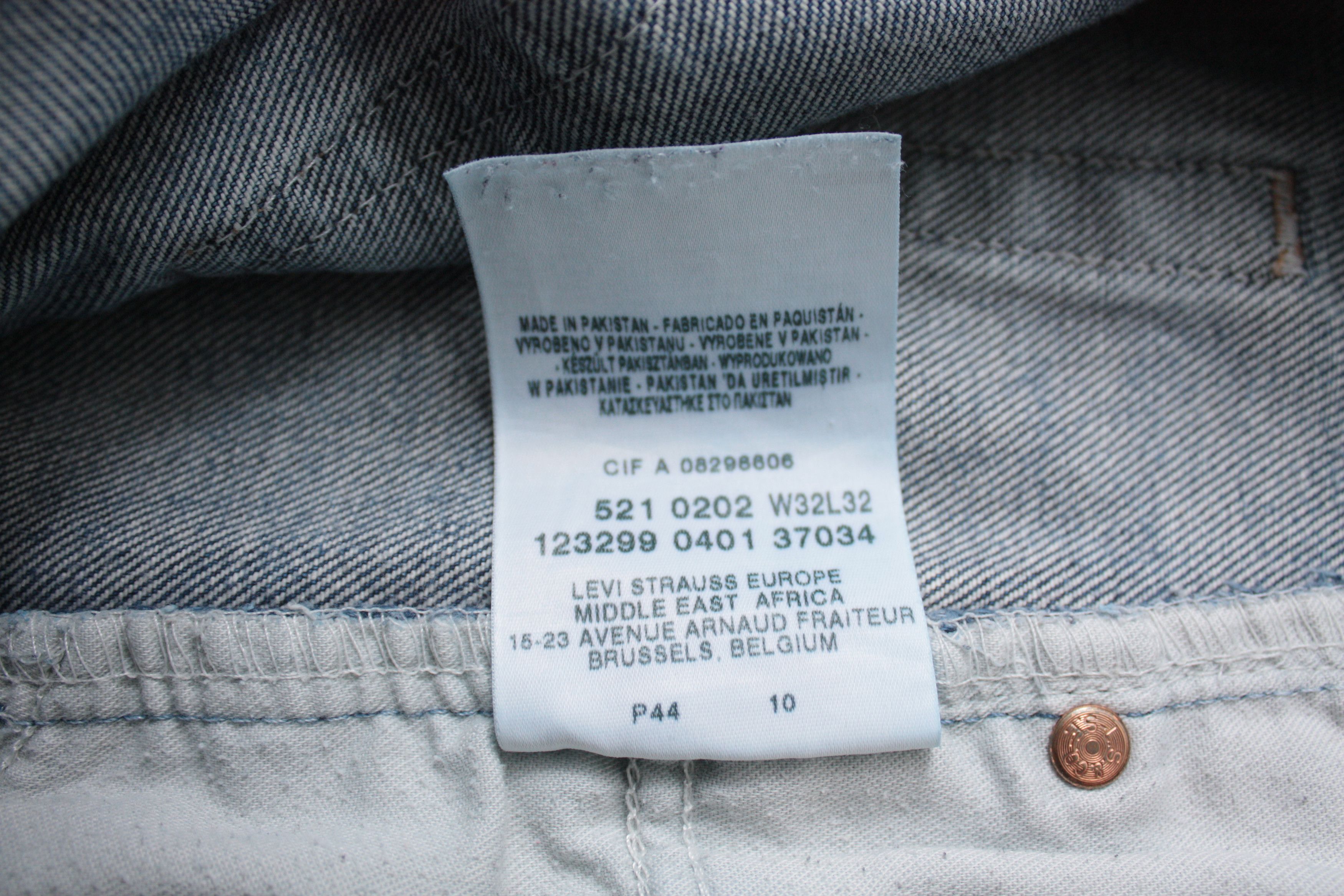 Levi's Levi's 521 02 W32L32 Denim Blue Jeans Size US 32 / EU 48 - 6 Thumbnail