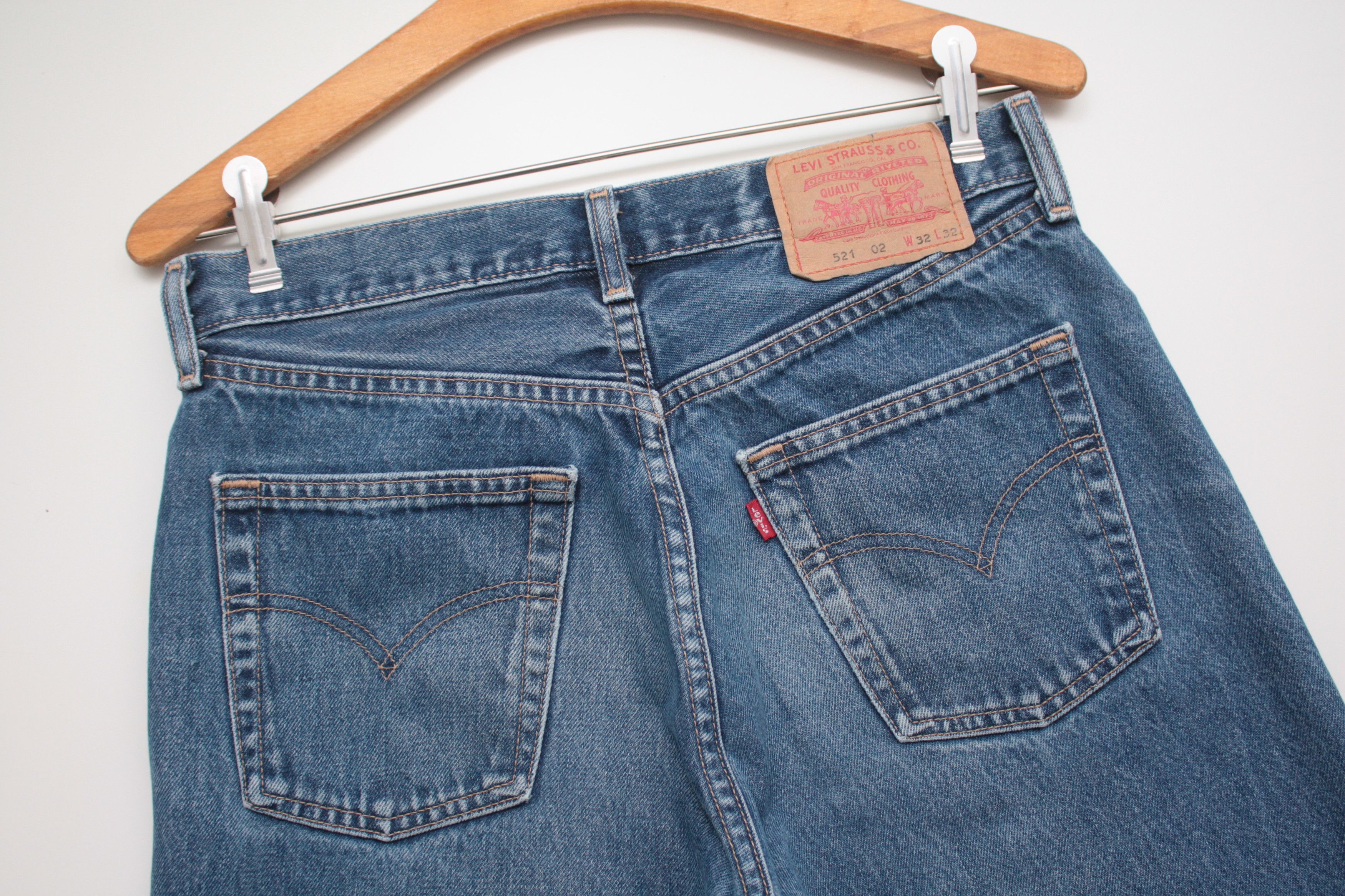 Levi's Levi's 521 02 W32L32 Denim Blue Jeans Size US 32 / EU 48 - 3 Thumbnail