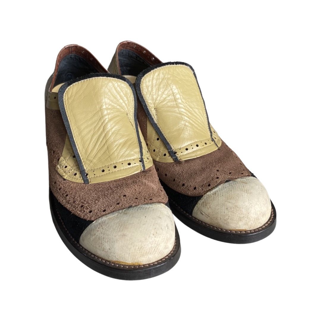 Comme des Garcons AW 2002 Runway Inside Out Brogue Shoes Size US 8.5 / EU 41-42 - 2 Thumbnail
