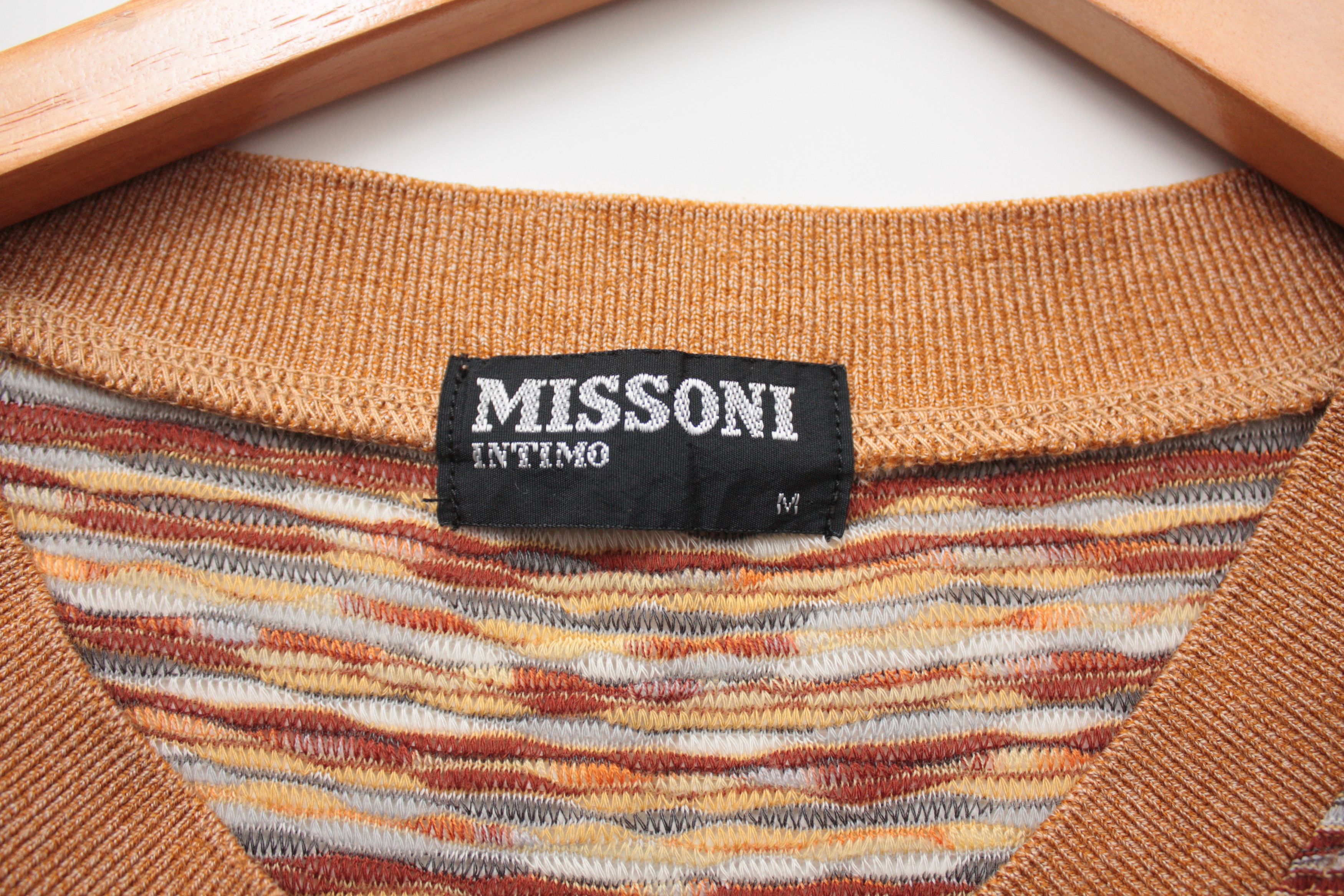 Missoni Missoni Intimo Beige V-Neck Sweater Medium Men's Size US M / EU 48-50 / 2 - 4 Thumbnail