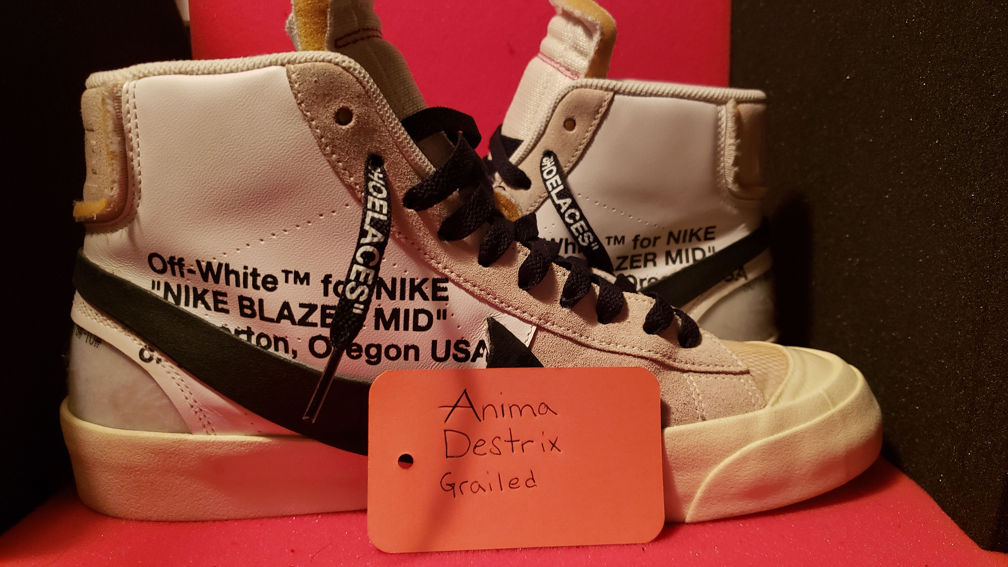 off white nike blazer the ten