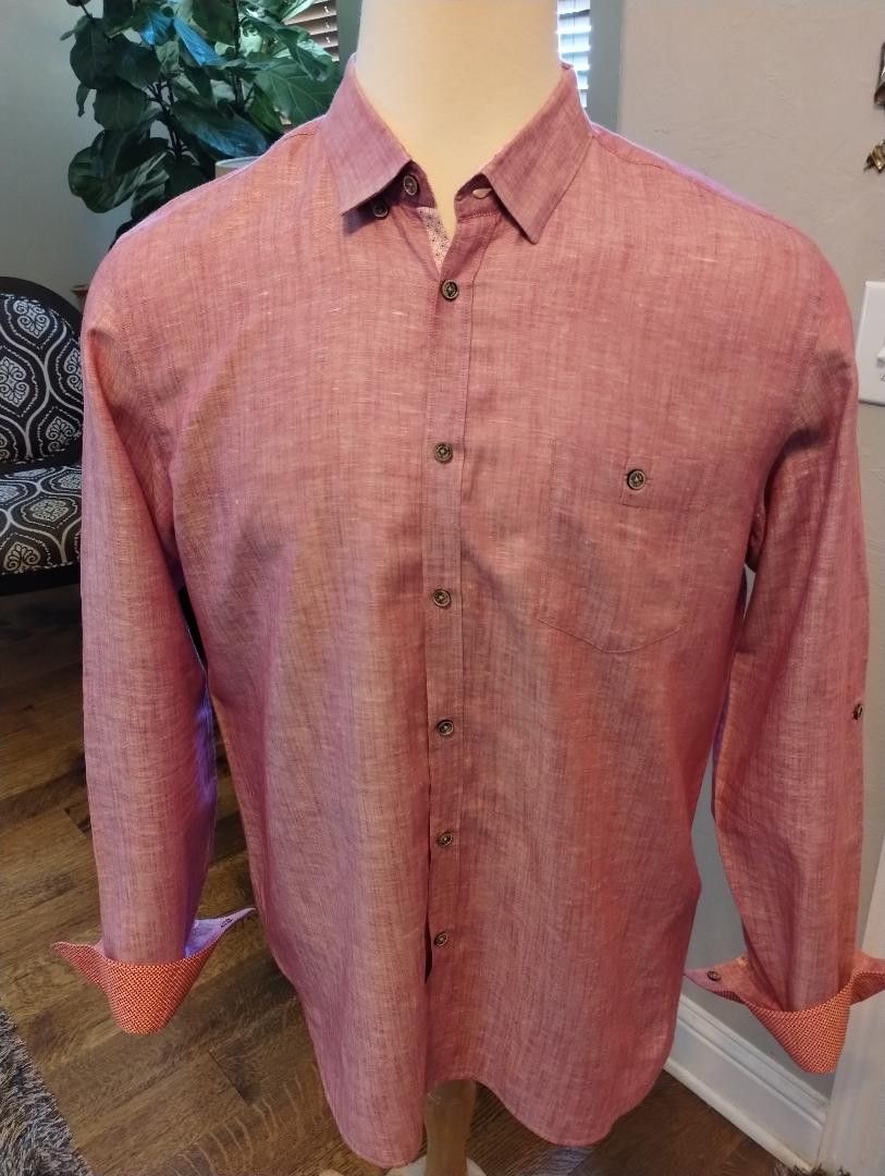 Ted Baker 100 Cotton Button Front Long Sleeve Shirt Grailed