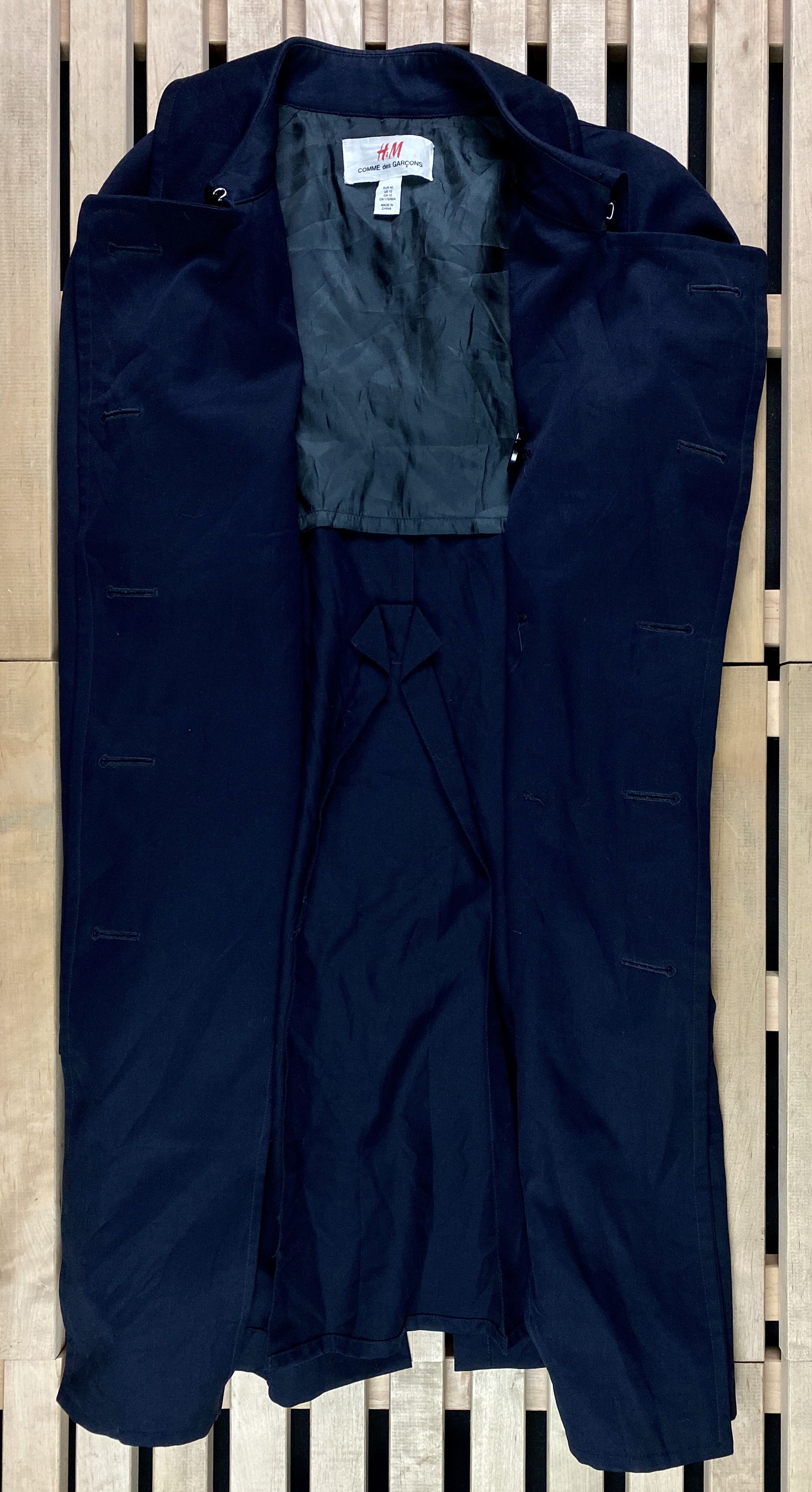Comme des Garcons × H&M Womens Coat Jacket Comme Des Garsons X H&M Size US 10 Size L / US 10 / IT 46 - 4 Thumbnail
