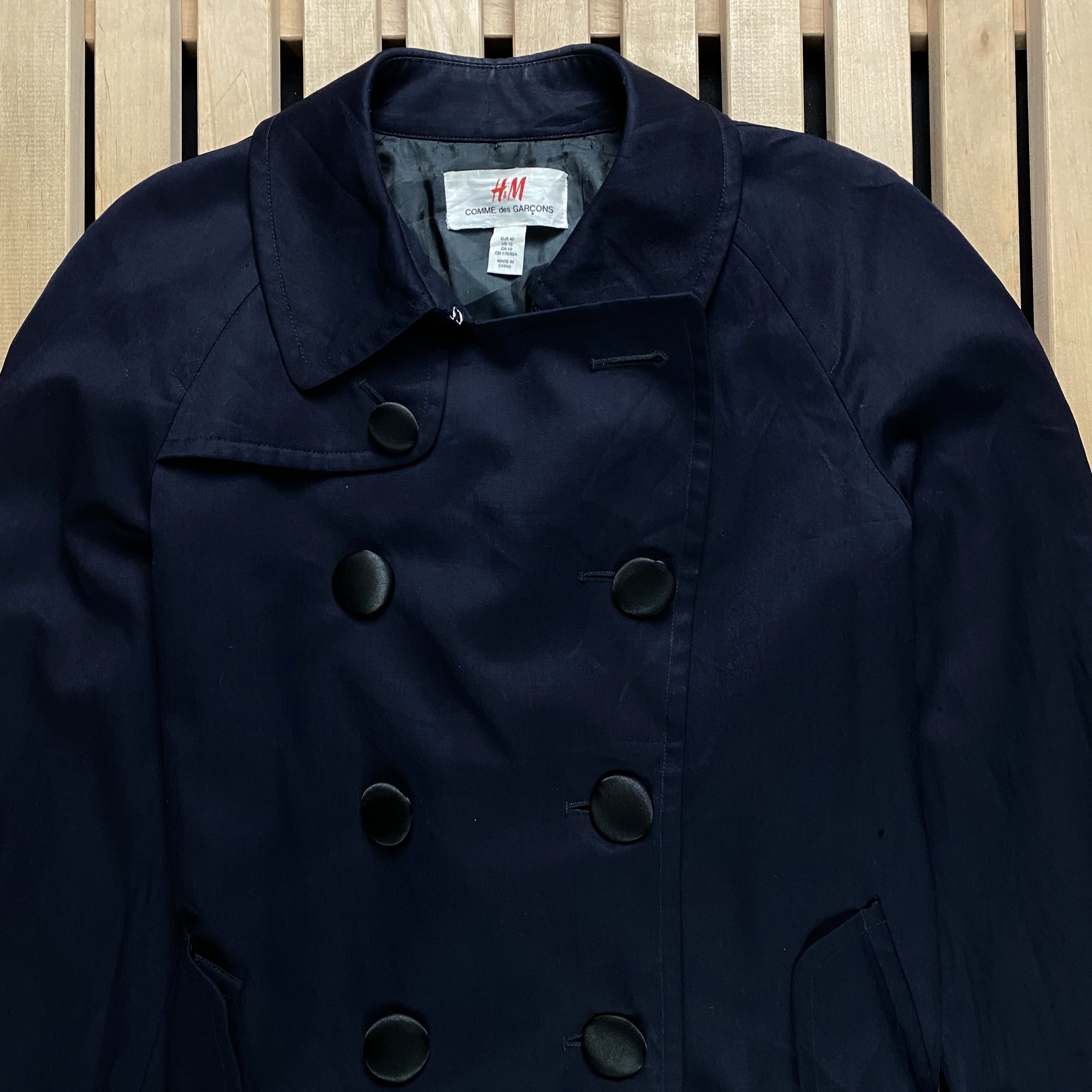 Comme des Garcons × H&M Womens Coat Jacket Comme Des Garsons X H&M Size US 10 Size L / US 10 / IT 46 - 2 Thumbnail