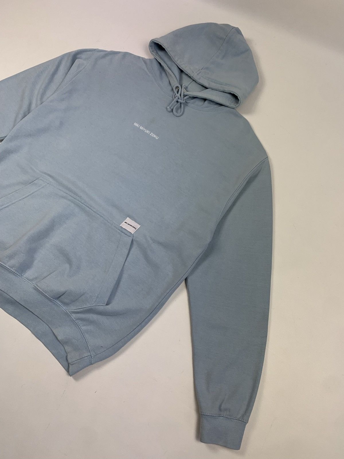 Japanese Brand × Mki Miyuki Zoku MKI MIYUKI ZOKU men’s center logo hoodie size L blue Size US L / EU 52-54 / 3 - 2 Thumbnail