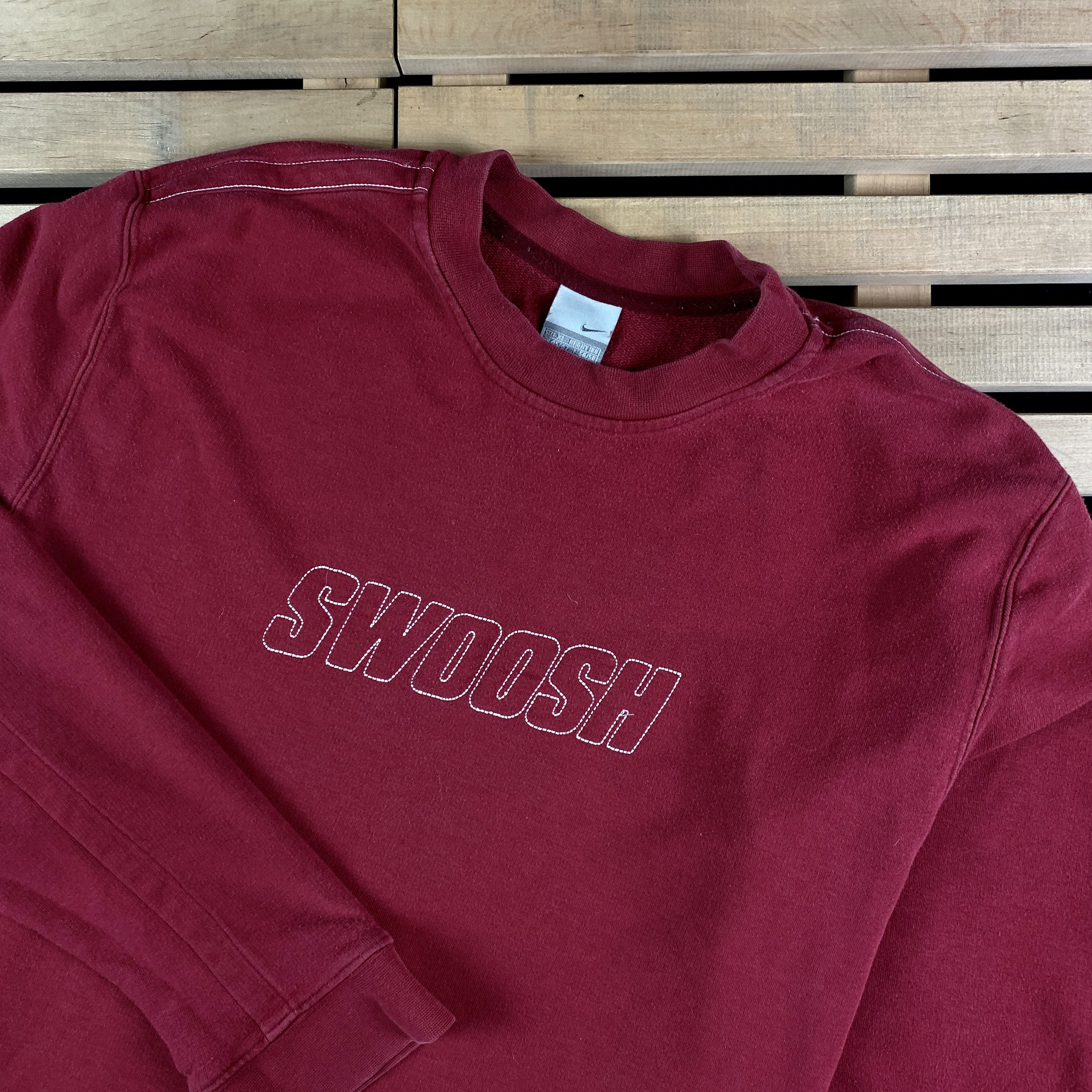 Nike × Vintage Men’s Sweatshirt Nike Swoosh Big Logo Vintage Size XL Size US XL / EU 56 / 4 - 2 Thumbnail
